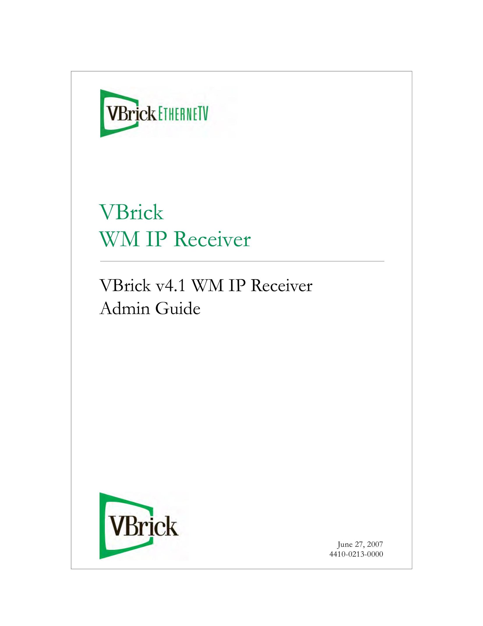 VBrick Systems v4.1 Switch User Manual