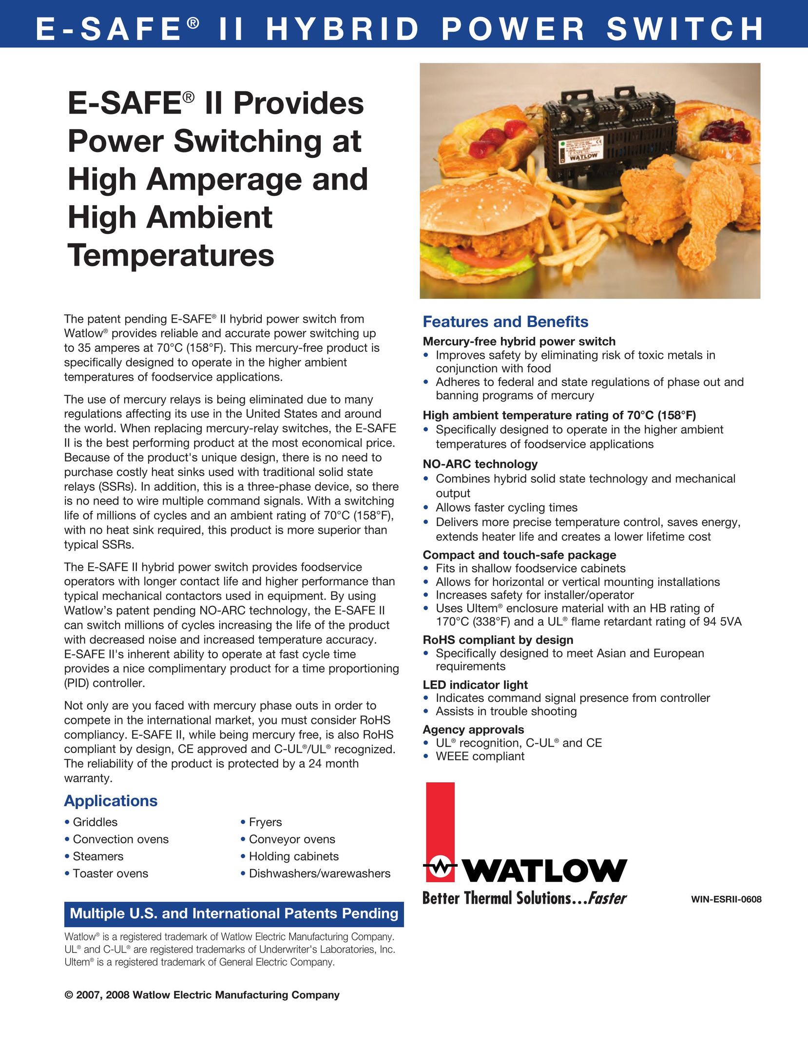 Watlow Electric II Switch User Manual