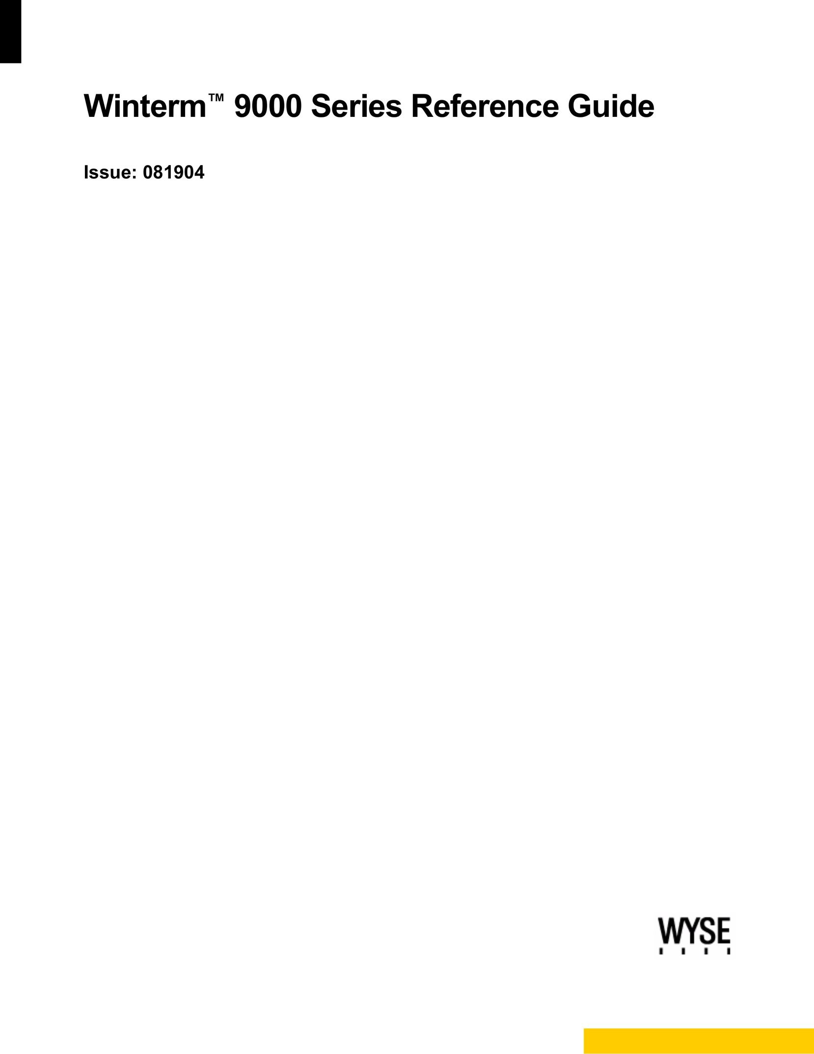 Wyse Technology TM 9000 Series Switch User Manual