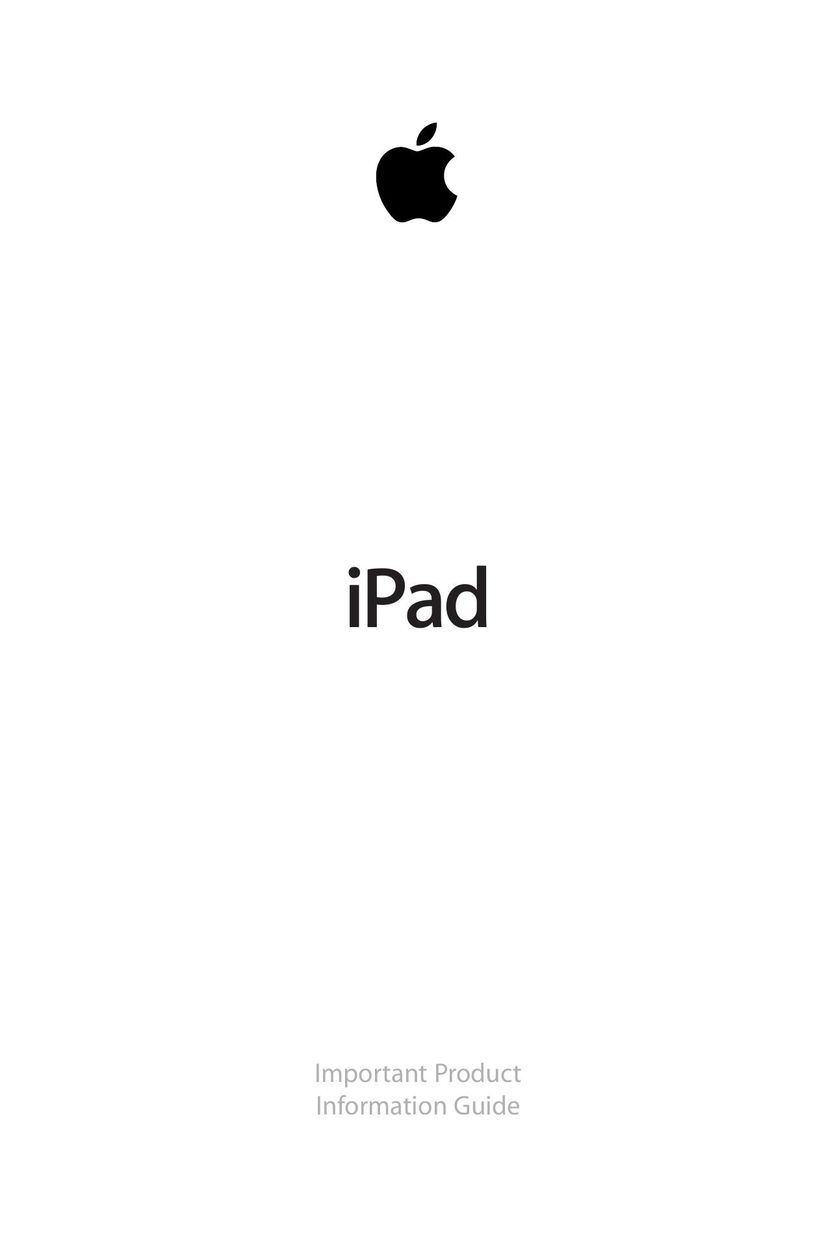Apple A1337 Tablet User Manual
