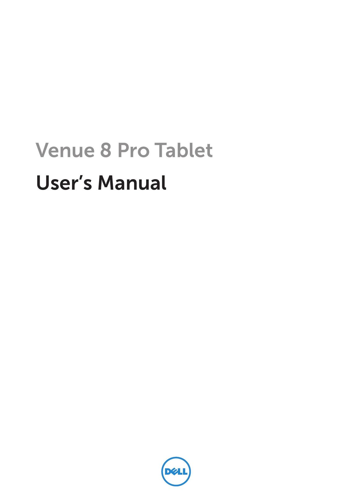Dell BELL81818BLK Tablet User Manual