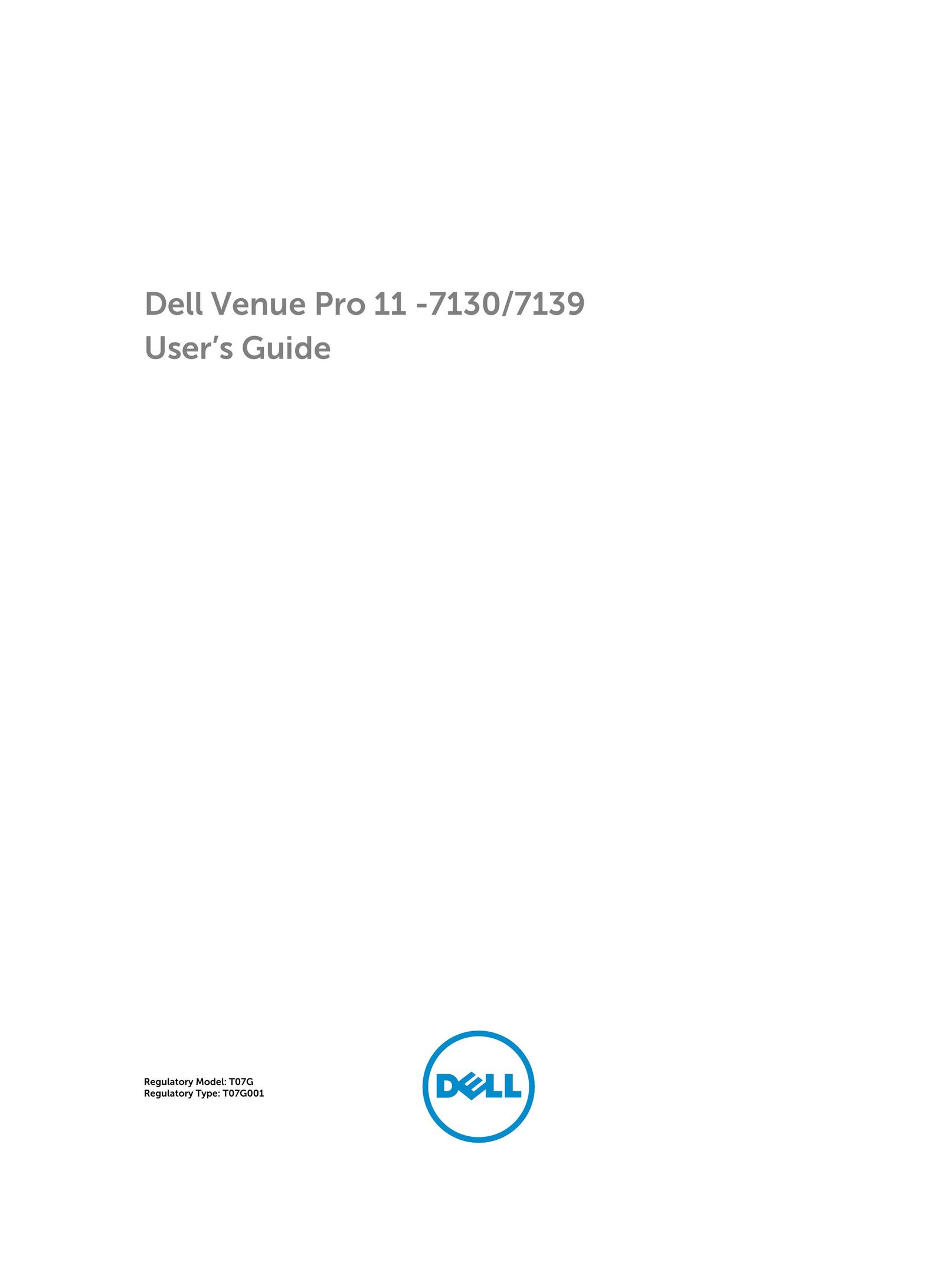 Dell T07G Tablet User Manual