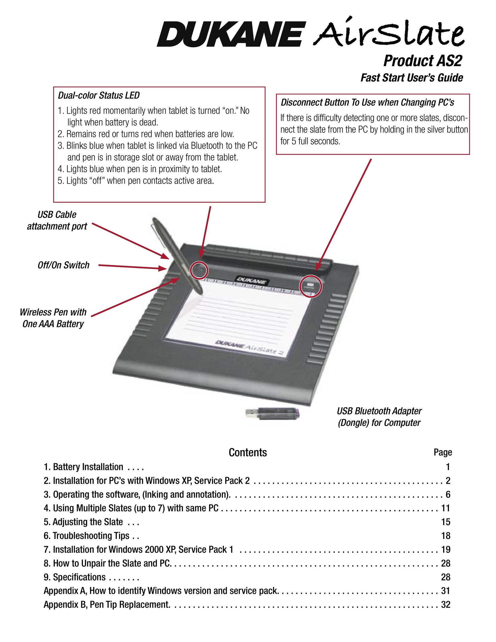 Dukane AS2 Tablet User Manual
