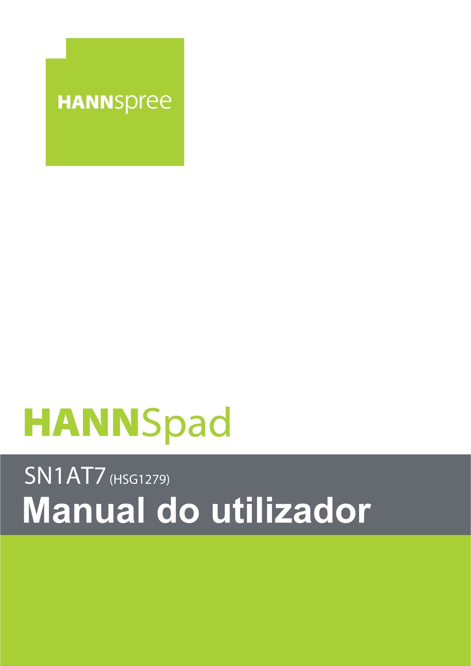 HANNspree SN1AT7 (HSG1279) Tablet User Manual