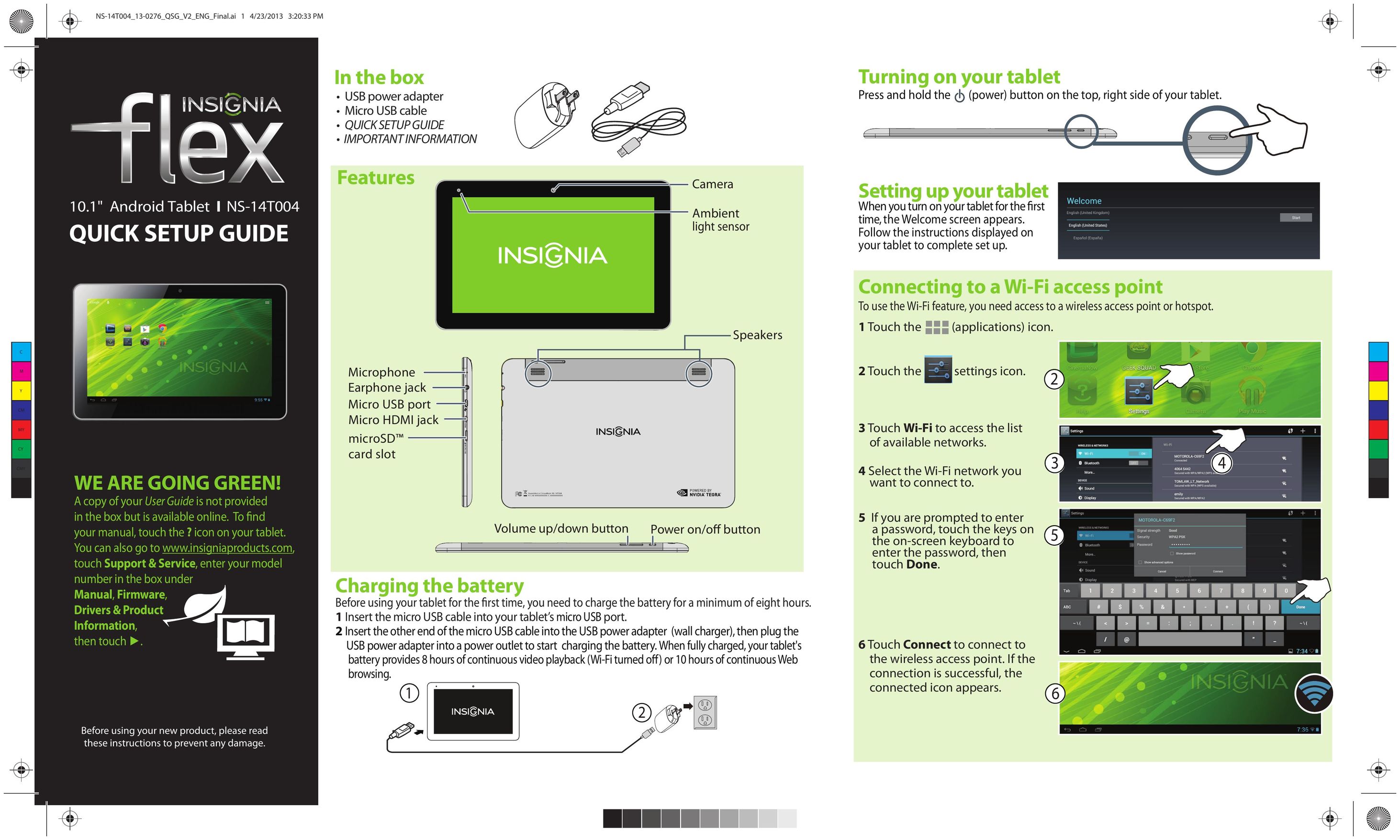 Insignia NS-14T004 Tablet User Manual