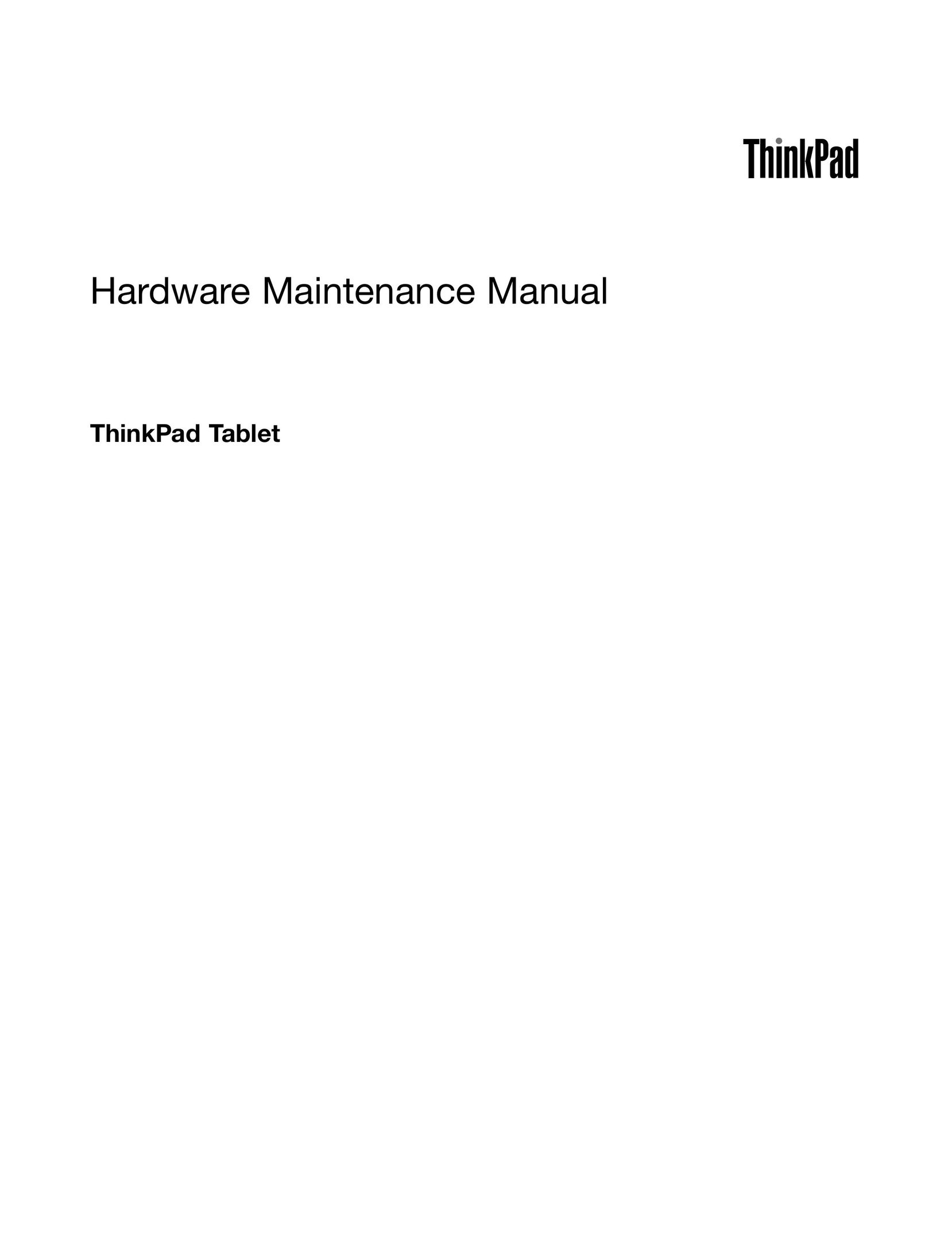 Lenovo 183822U Tablet User Manual