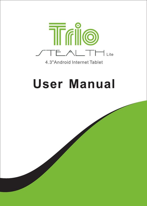 Mach Speed Technologies TRIO43MID40C Tablet User Manual