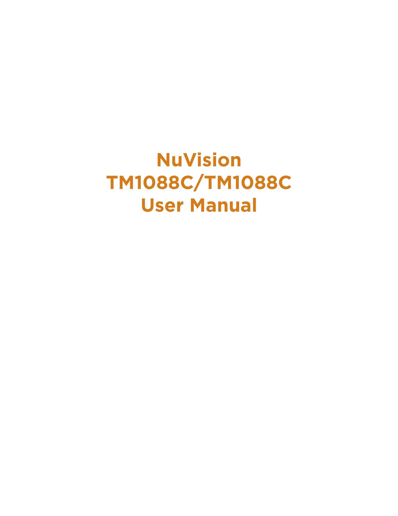 NuVision TM1088C Tablet User Manual