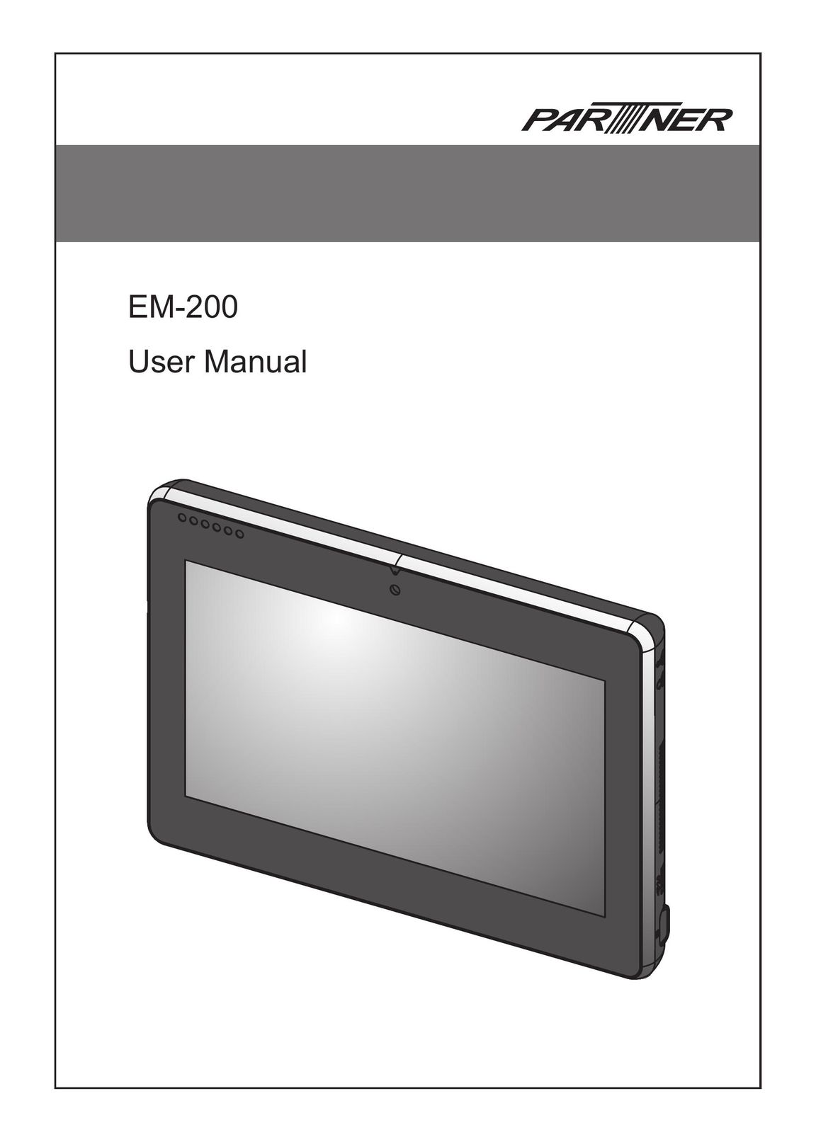 Partner Tech EM200WIN7 Tablet User Manual
