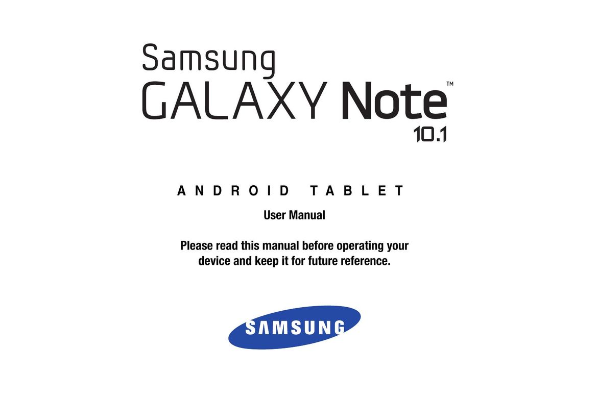 Samsung 10 1 Deep Gray Tablet User Manual