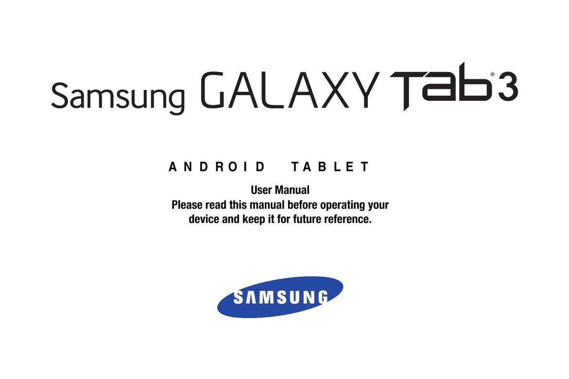 Samsung 3 10.1 Gold-Brown Tablet User Manual