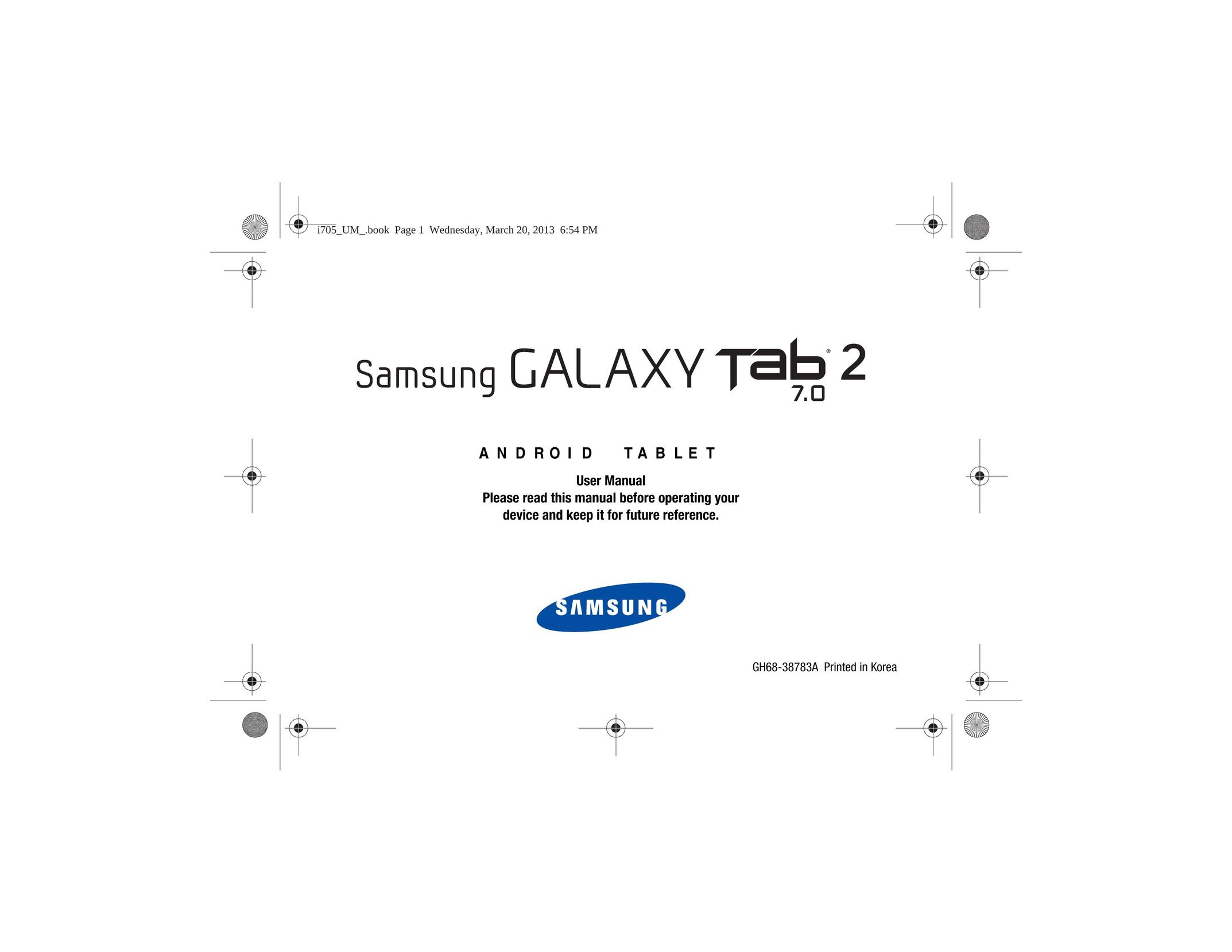 Samsung GH68-38783A Tablet User Manual