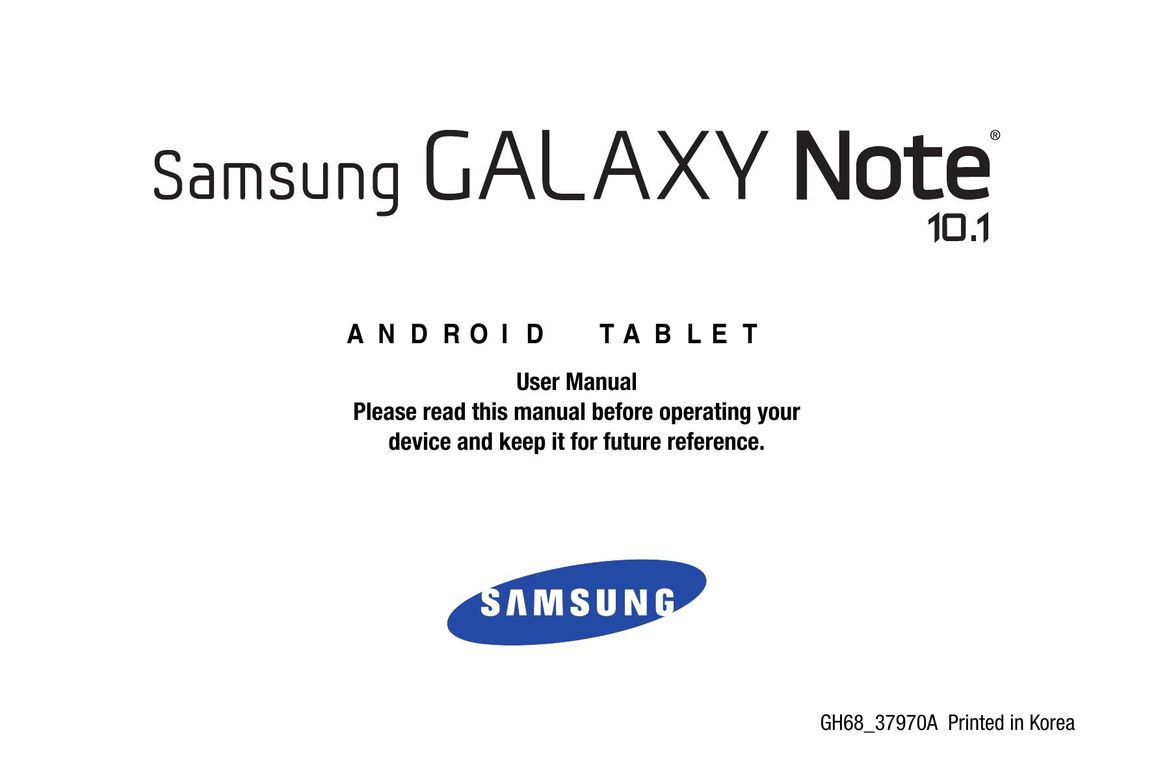 Samsung GH68_37970A Tablet User Manual