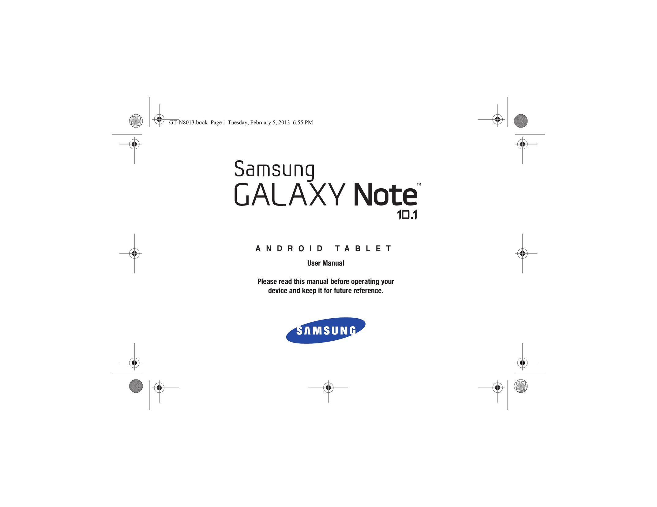 Samsung GT-N8013 Tablet User Manual