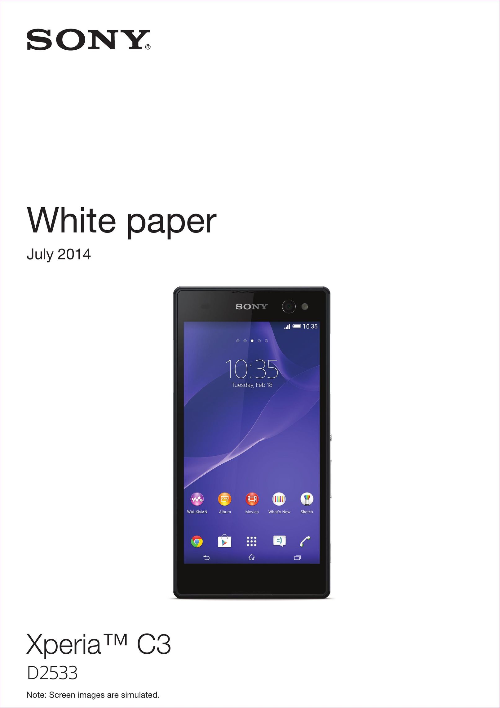 Sony D2533 Tablet User Manual