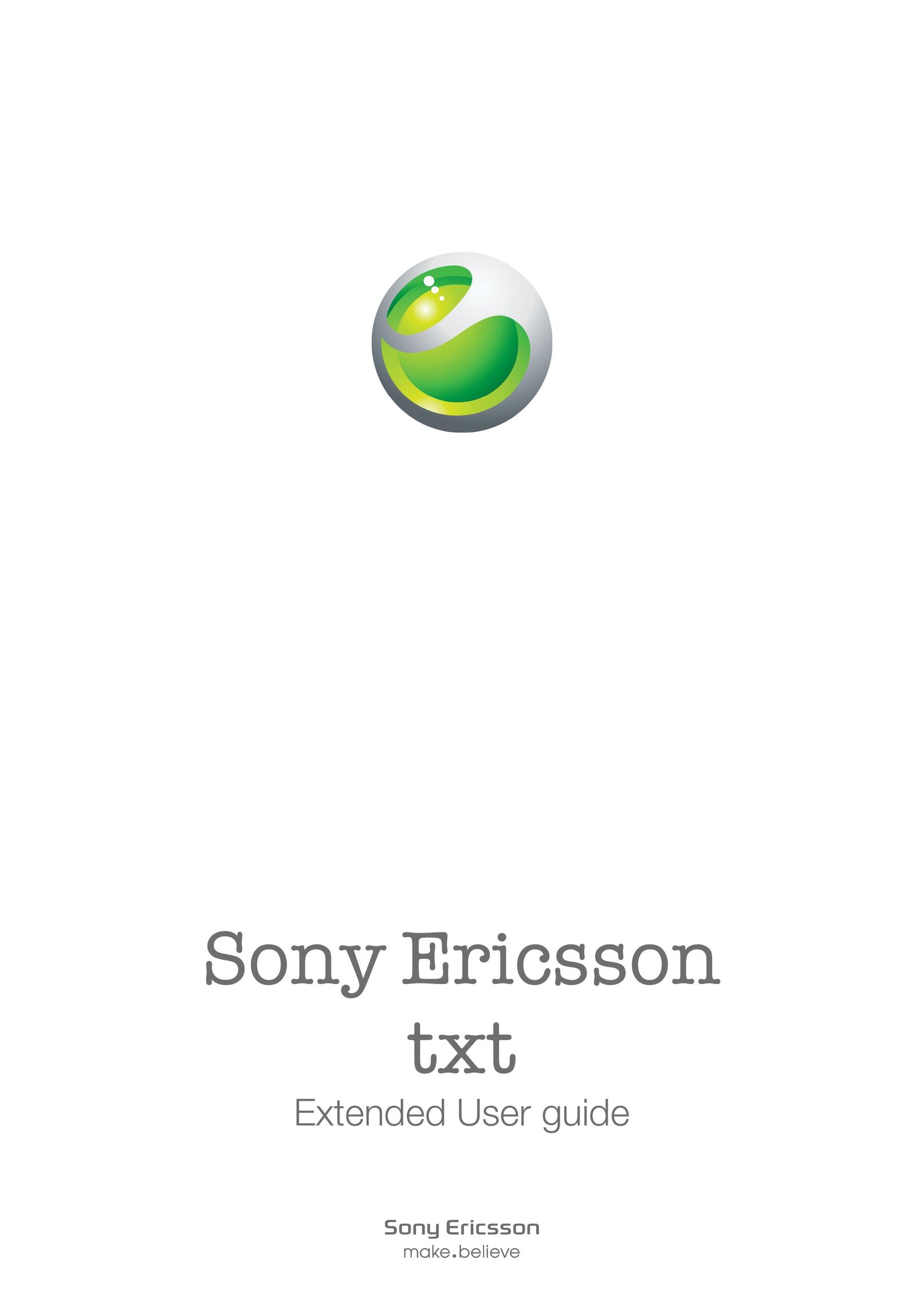 Sony Ericsson txt Tablet User Manual