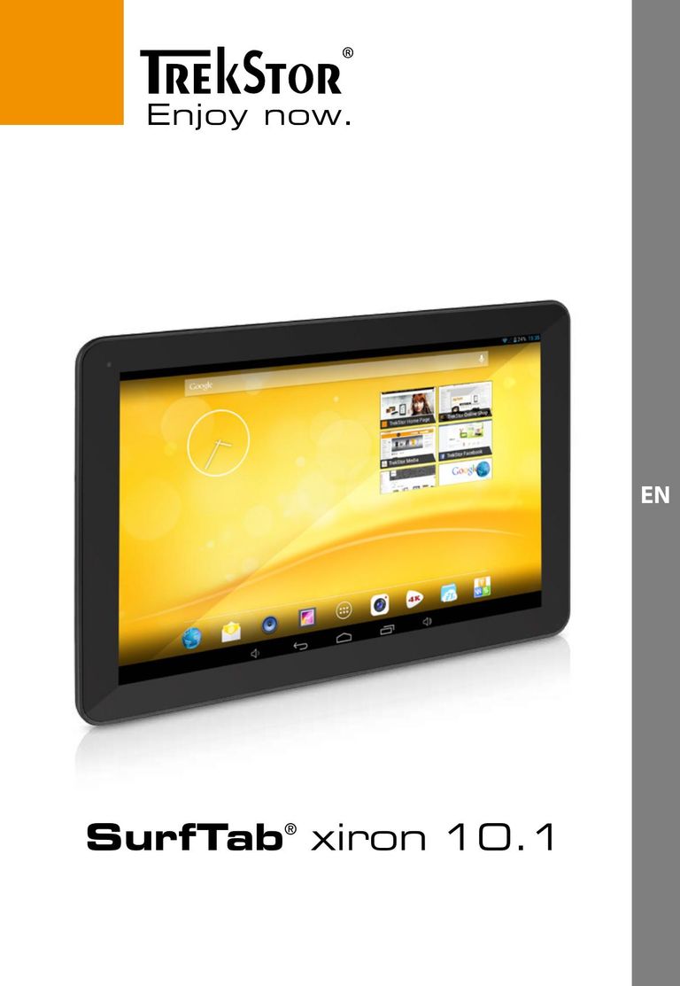 TrekStor Xiron10.1 Tablet User Manual