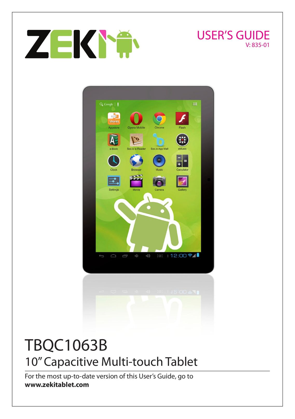 Zeki TBQC1063B Tablet User Manual