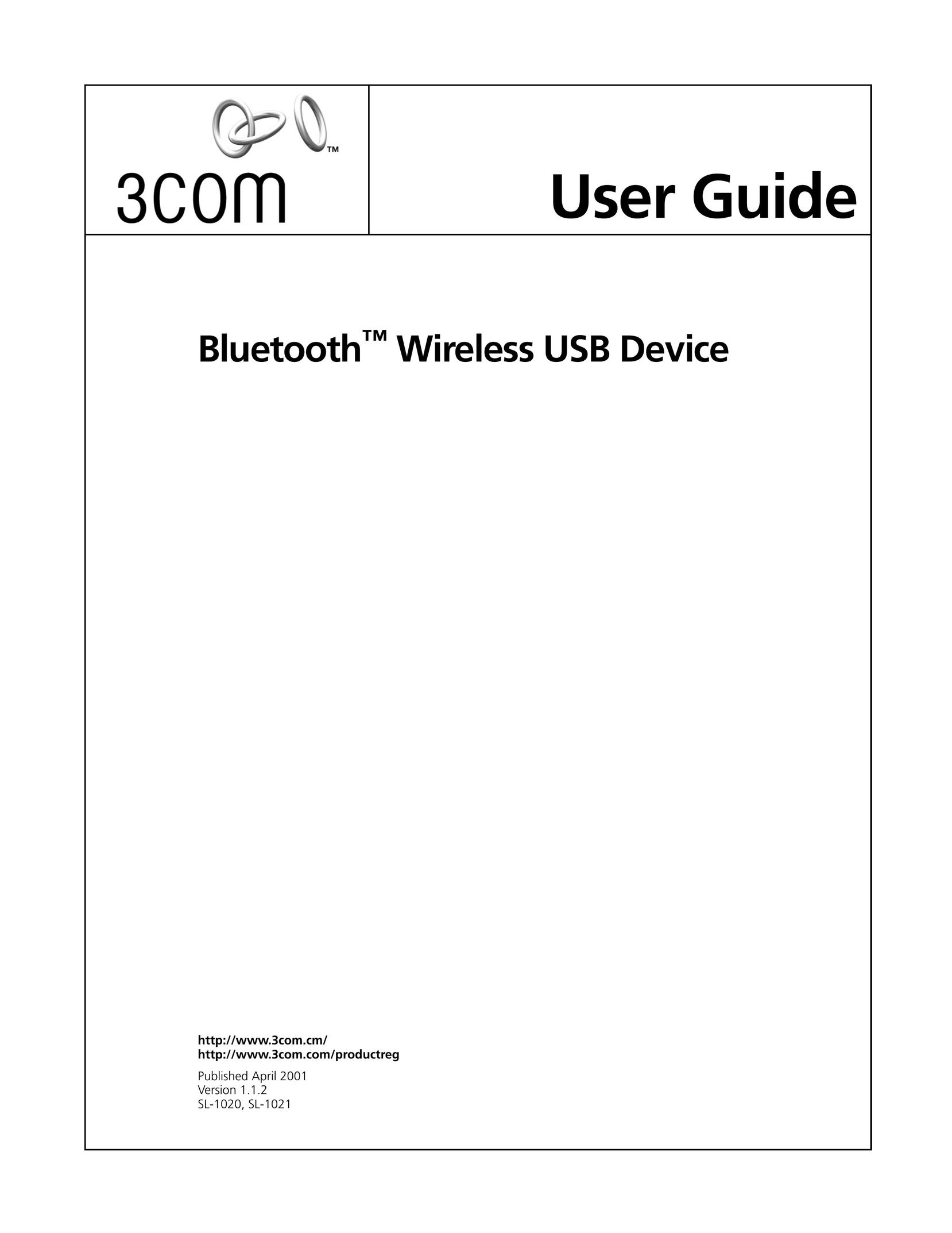 3Com SL-1020 Tablet Accessory User Manual