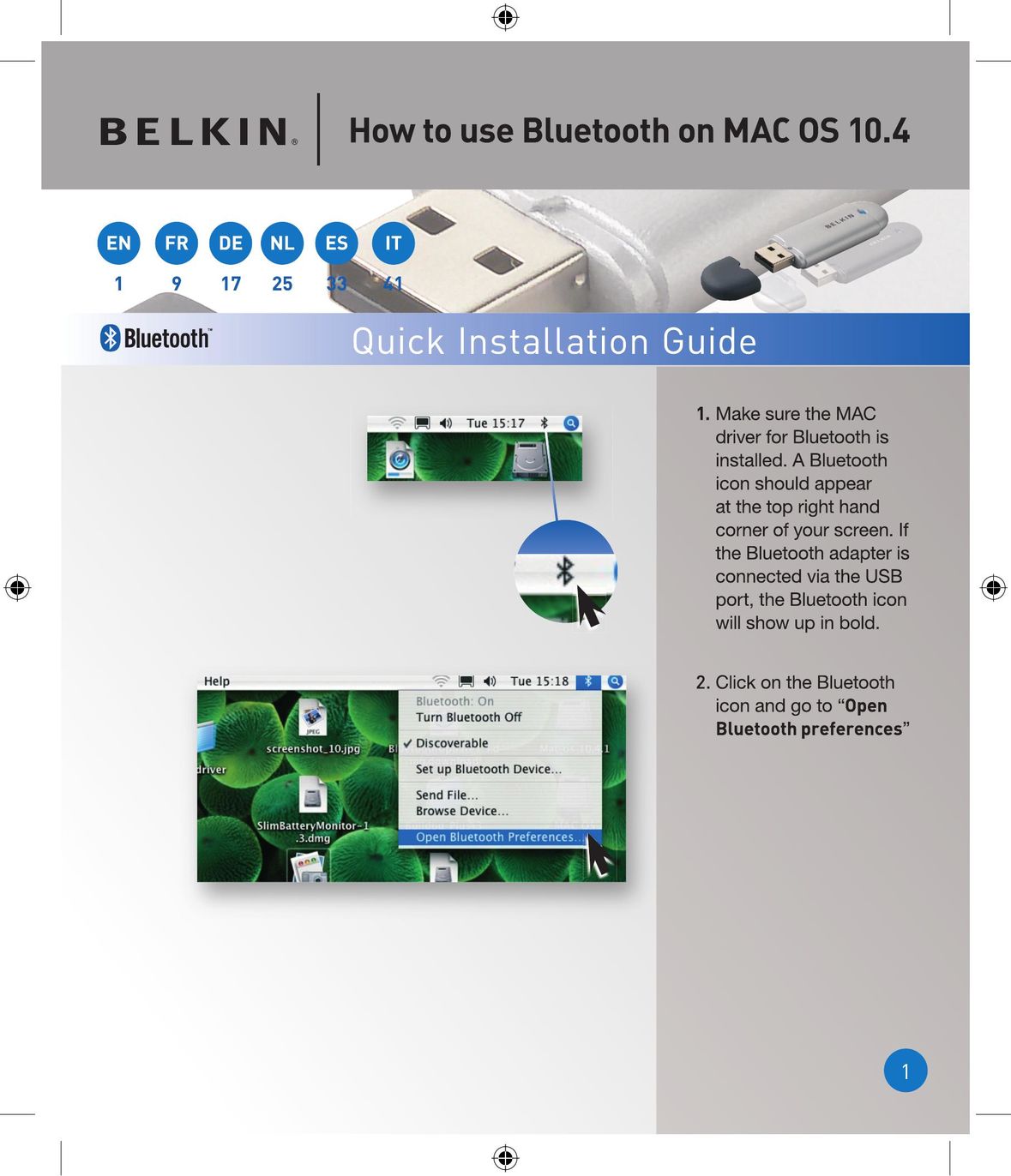 Belkin P75094EA Tablet Accessory User Manual