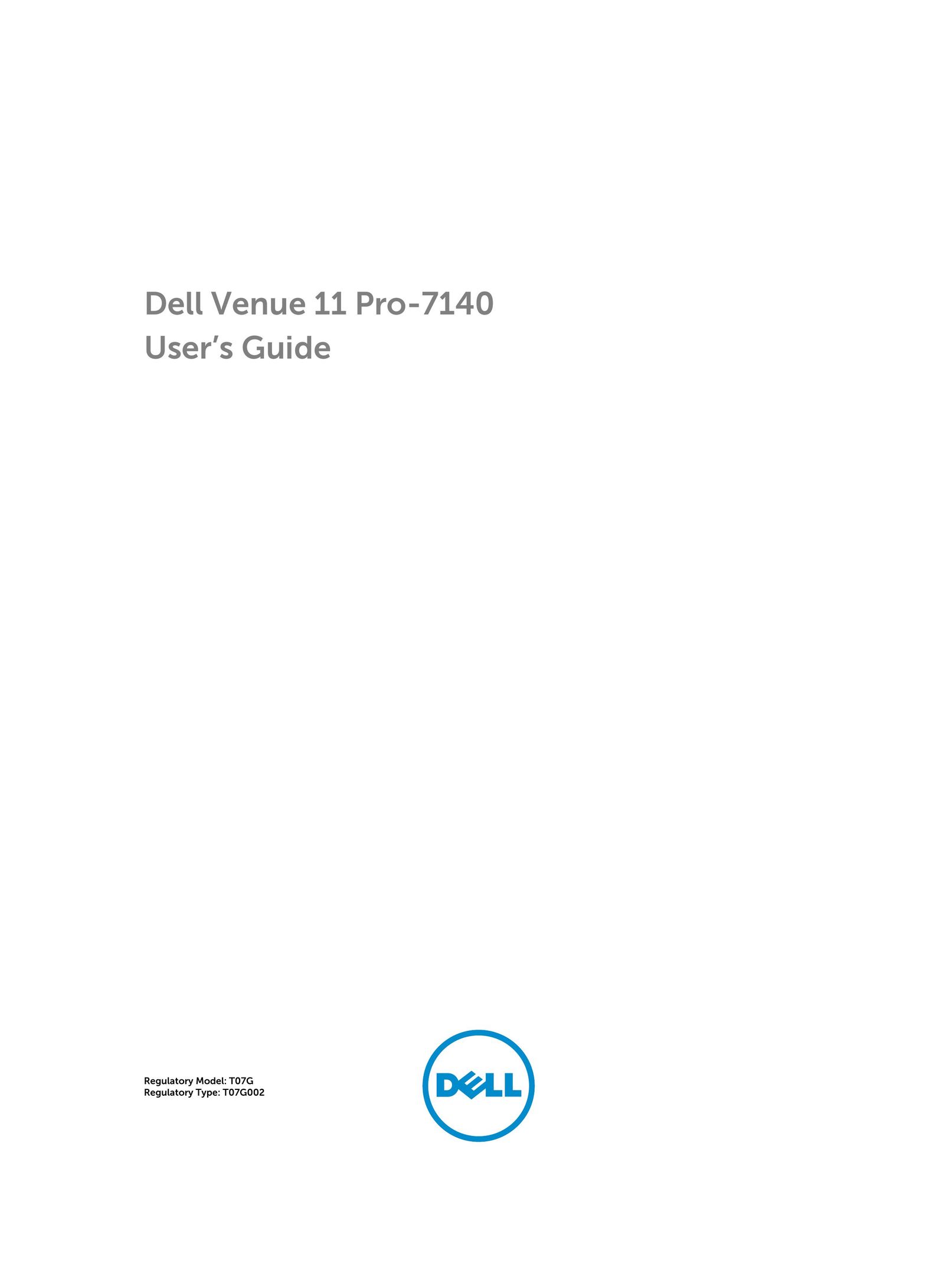 Dell T07G Tablet Accessory User Manual