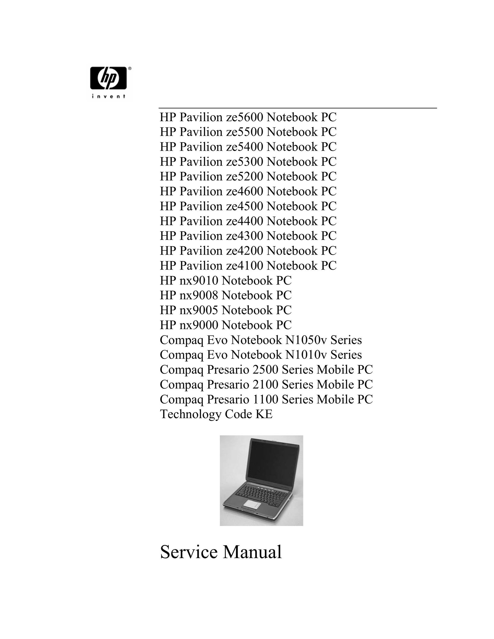 HP (Hewlett-Packard) NX9000 Tablet Accessory User Manual