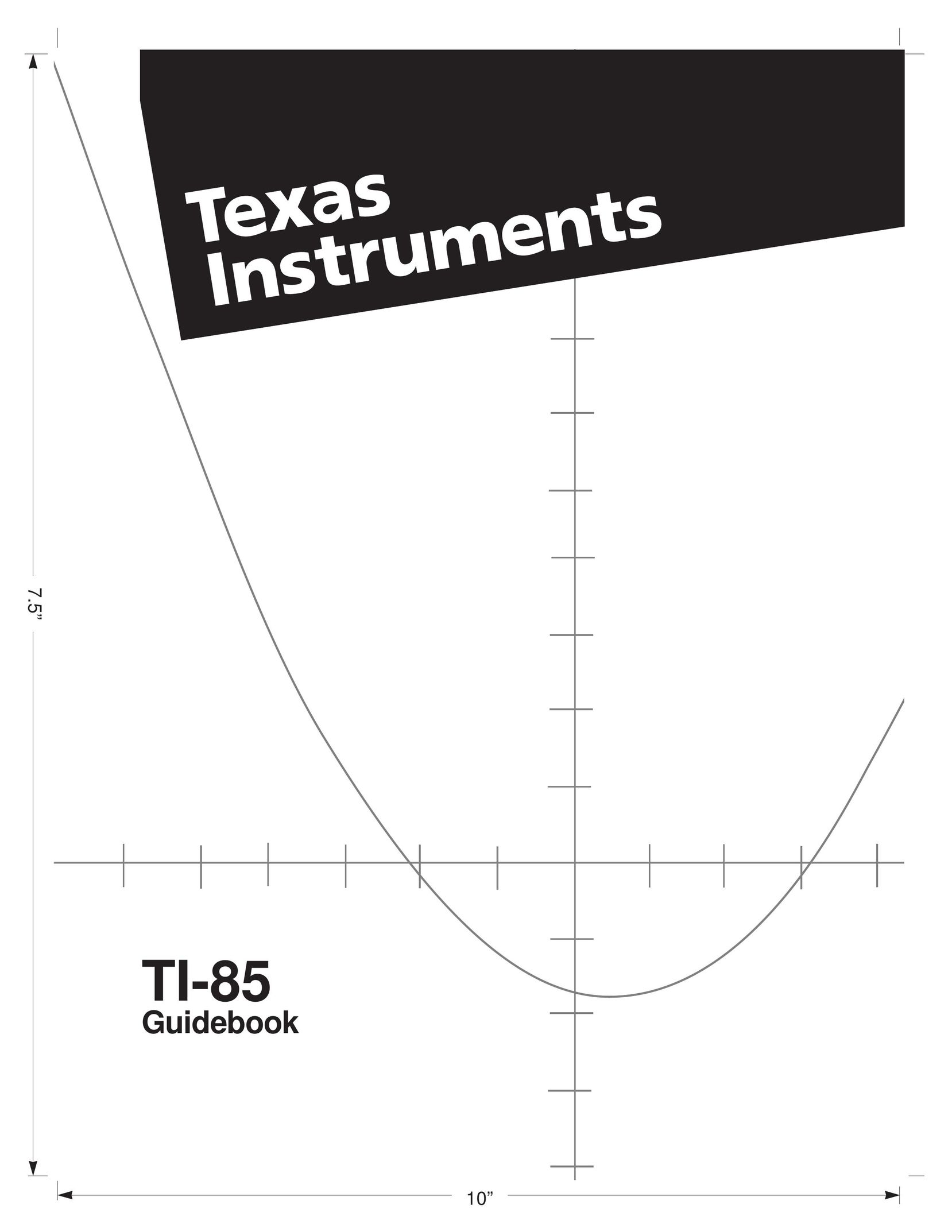Texas Instruments TI-85 Tablet Accessory User Manual