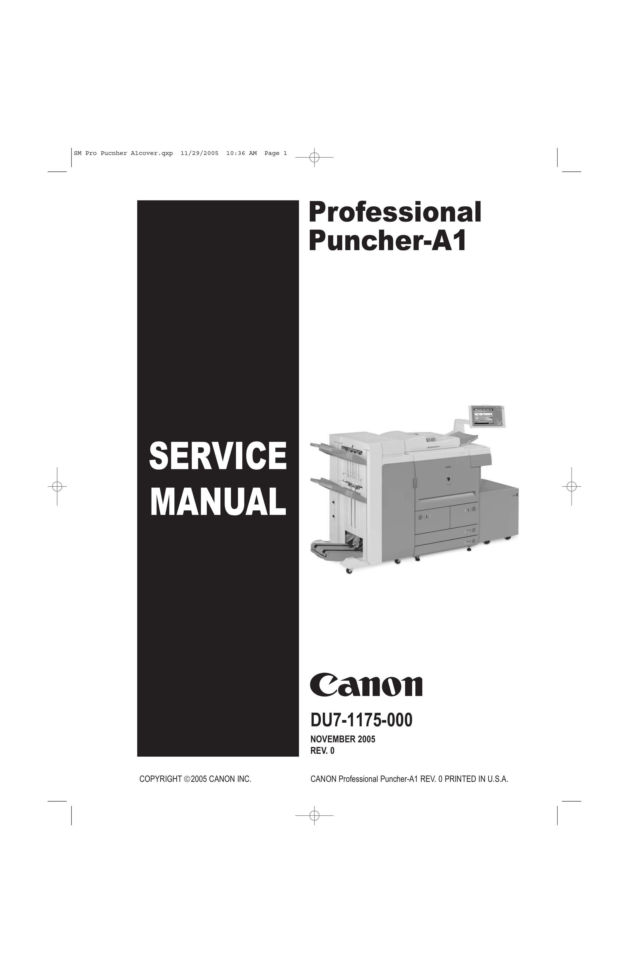 Canon DU7-1175-000 Time Clock User Manual