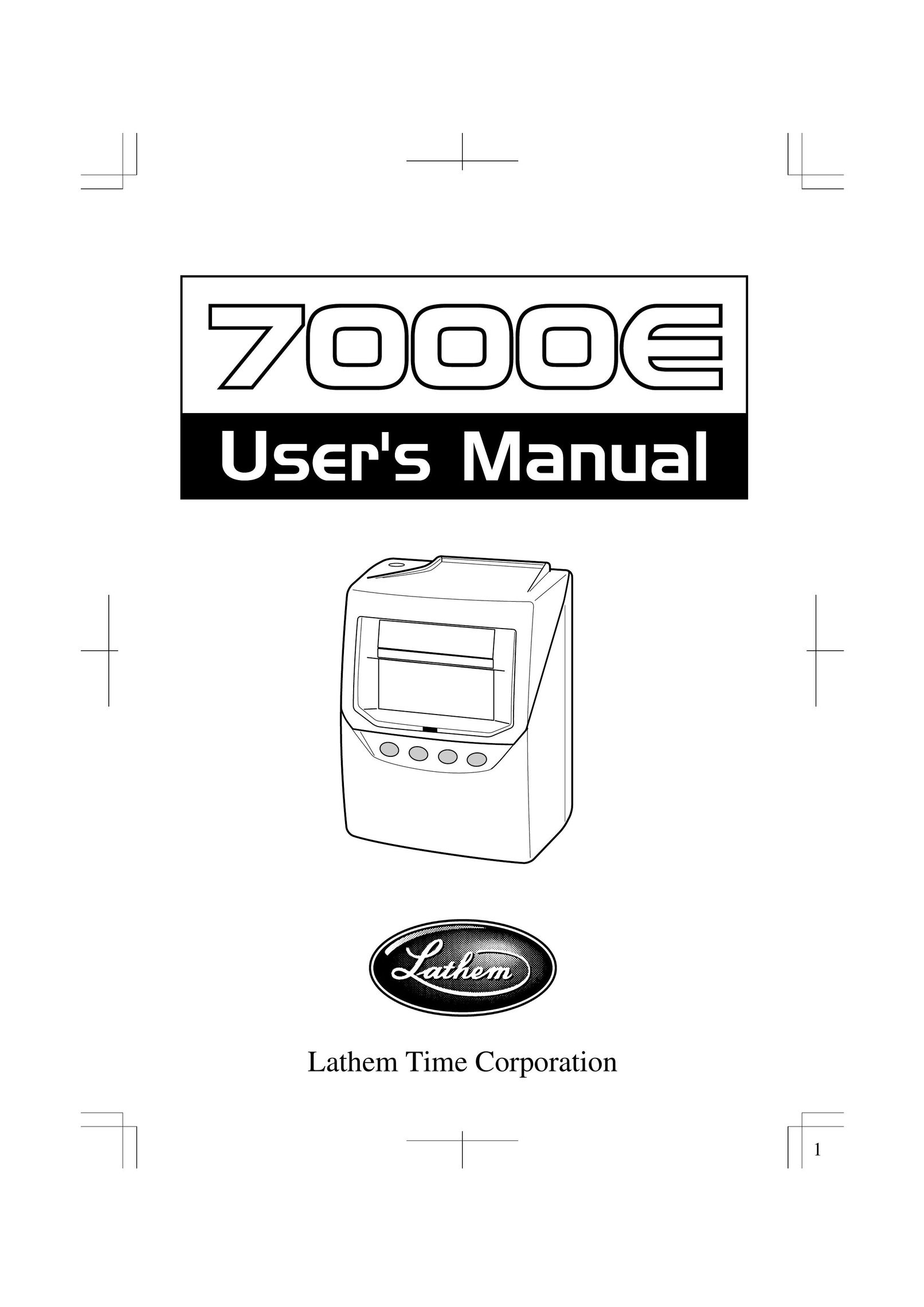 Lathem 7000E Time Clock User Manual