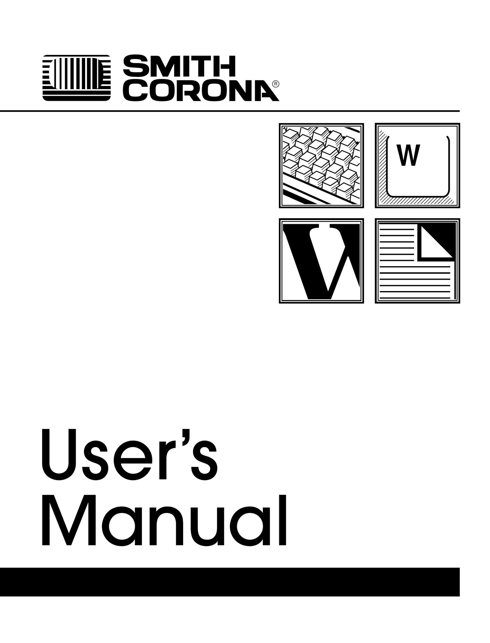Smith Corona VTX 300 Typewriter User Manual