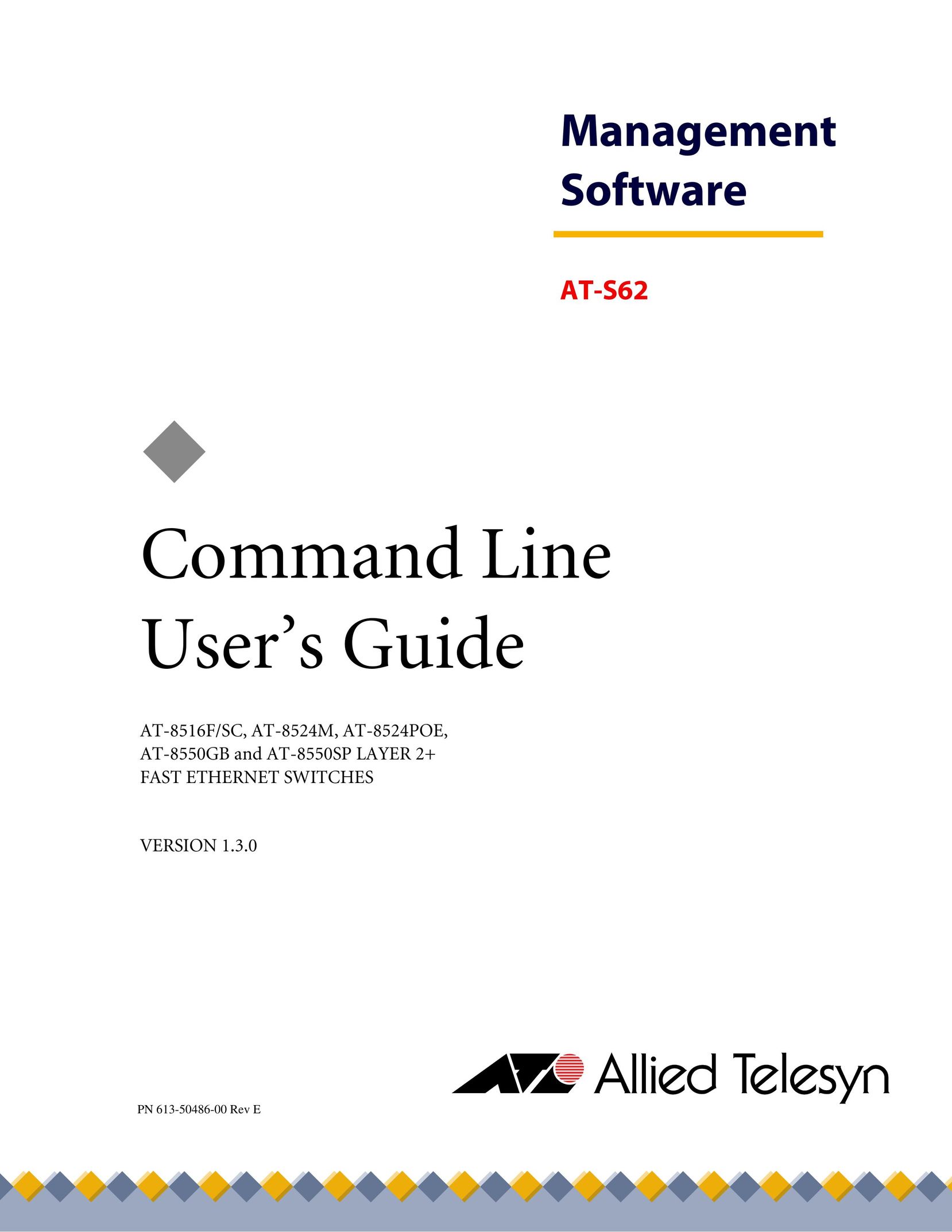 Allied Telesis management software layer 2+ fast ethernet switches Webcam User Manual