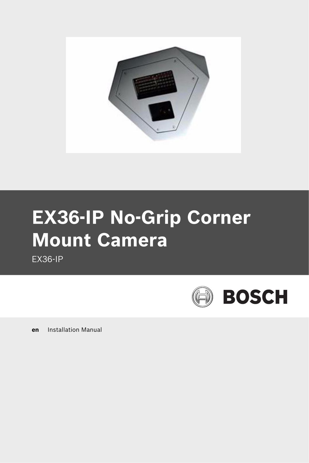 Bosch Appliances EX36-IP Webcam User Manual