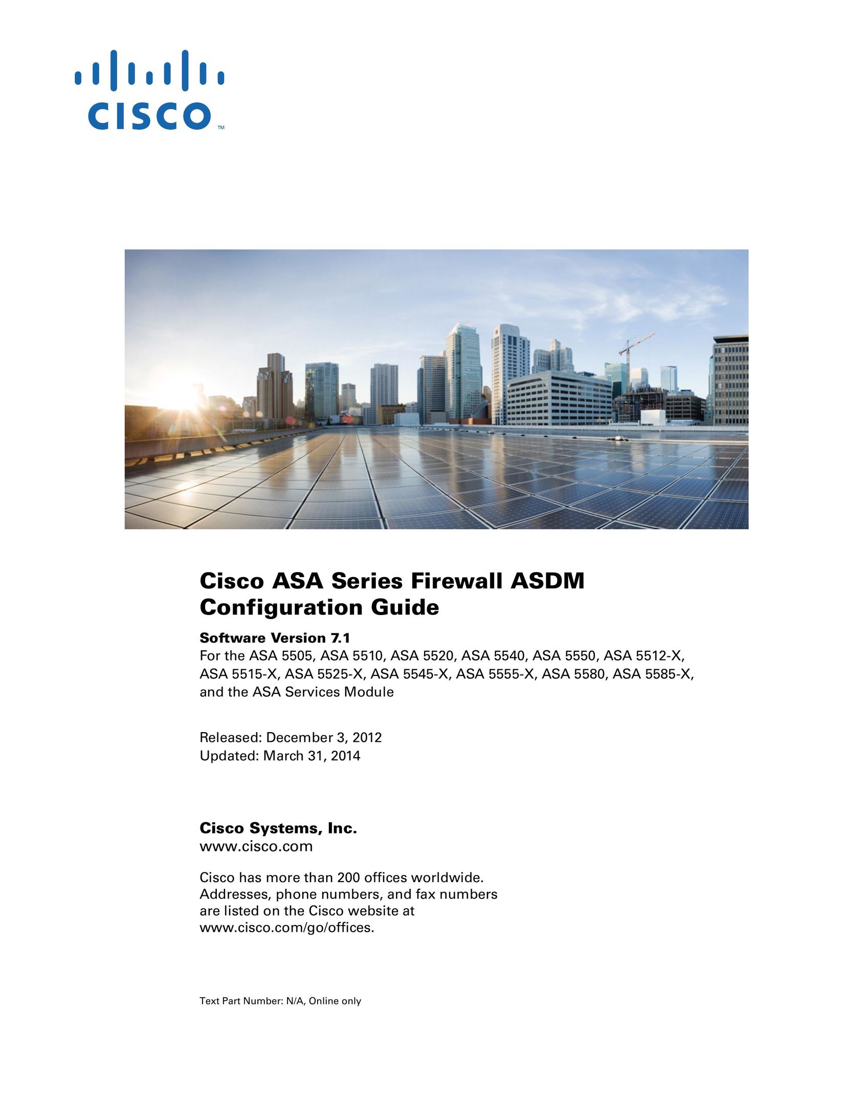 Cisco Systems ASA 5545-X Webcam User Manual