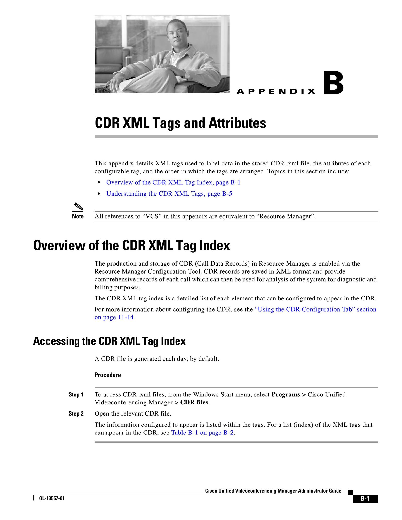 Cisco Systems CDR XML Webcam User Manual