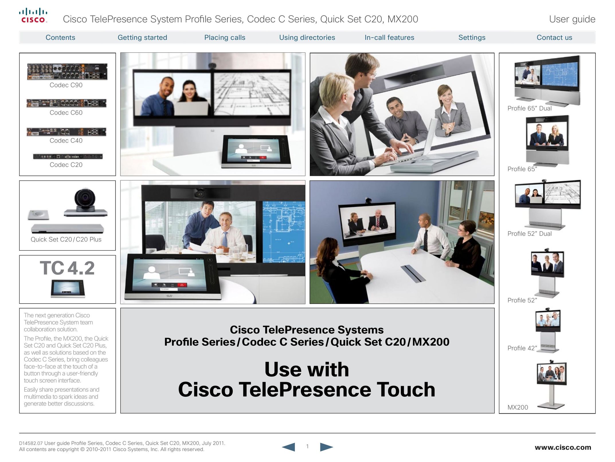 Cisco Systems CTSMX20042K9 Webcam User Manual