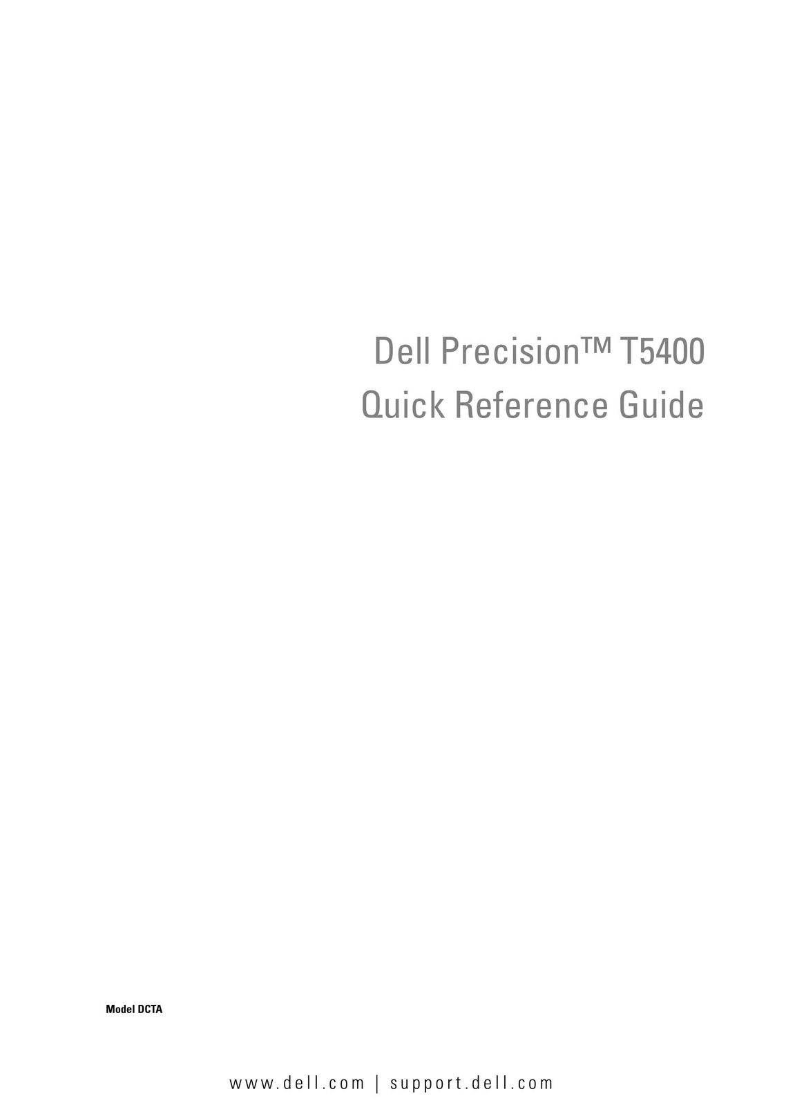 Dell T5400 Webcam User Manual