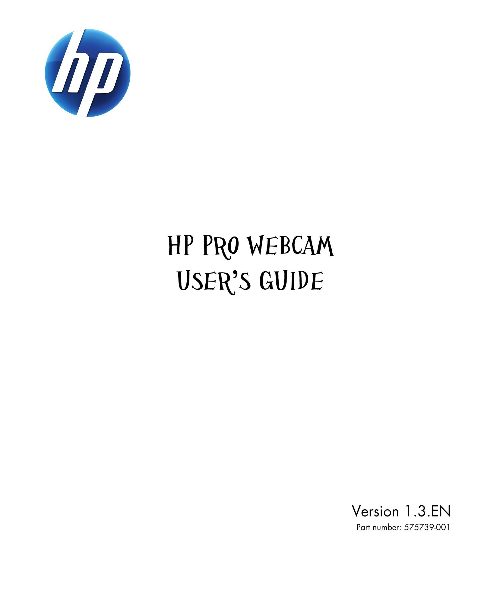 HP (Hewlett-Packard) 575739-001 Webcam User Manual