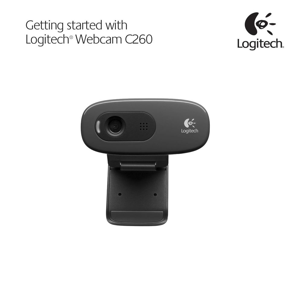 Logitech C260 Webcam User Manual
