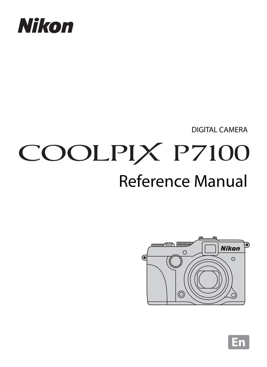 Nikon COOLPIXP7100 Webcam User Manual