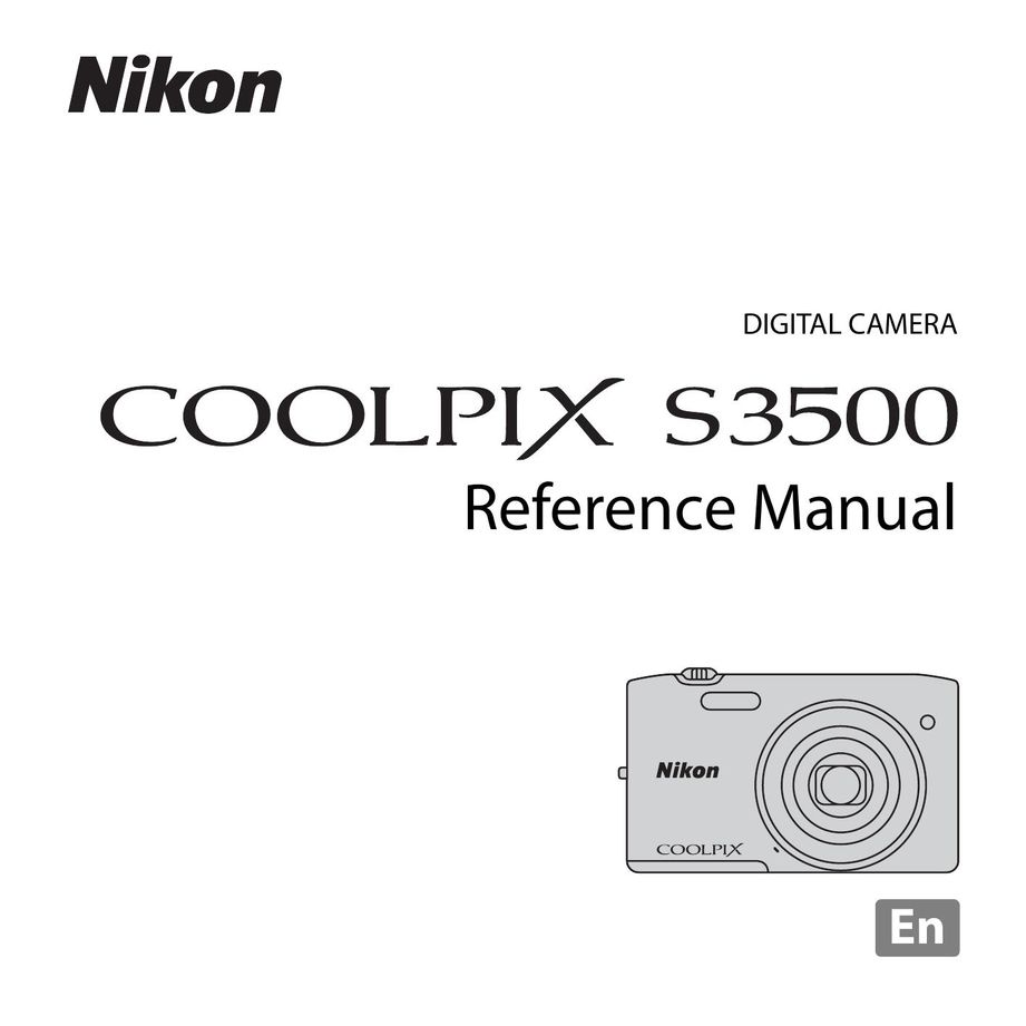 Nikon COOLPIXS3500SIL Webcam User Manual