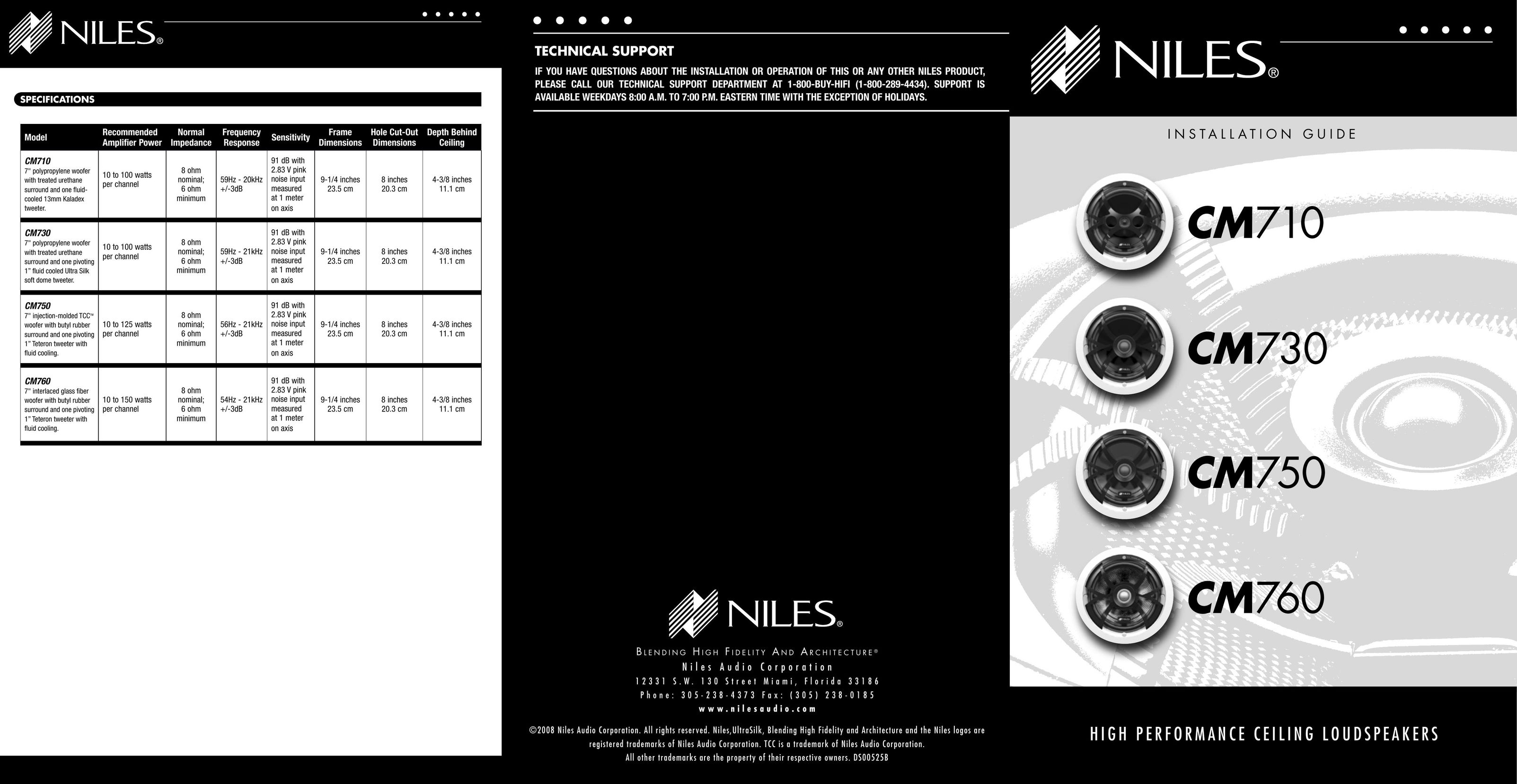 Niles Audio CM710 Webcam User Manual