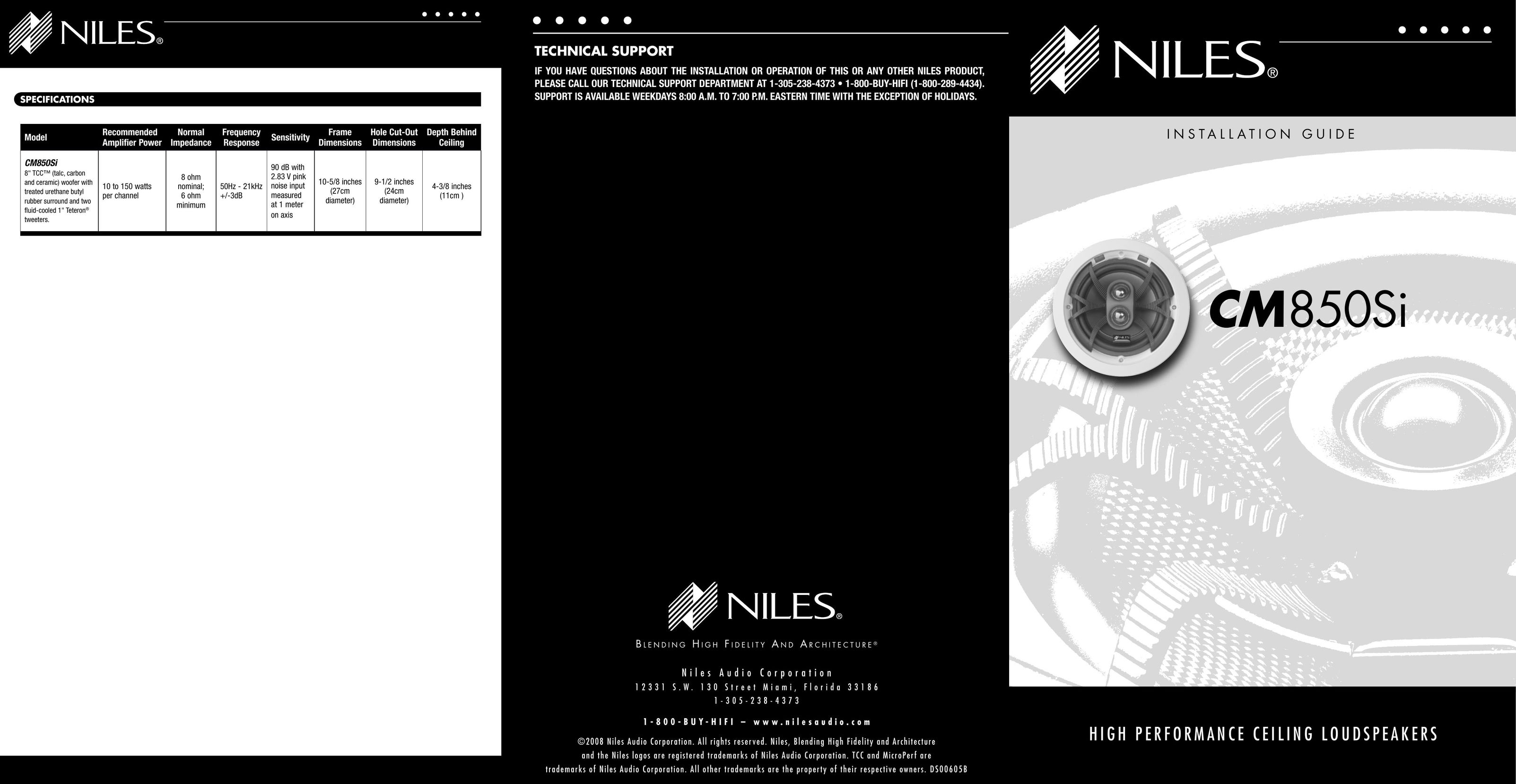 Niles Audio CM850SI Webcam User Manual