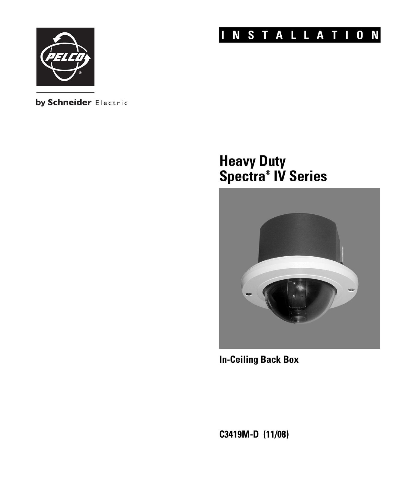 Schneider Electric C3419M-D (11/08) Webcam User Manual