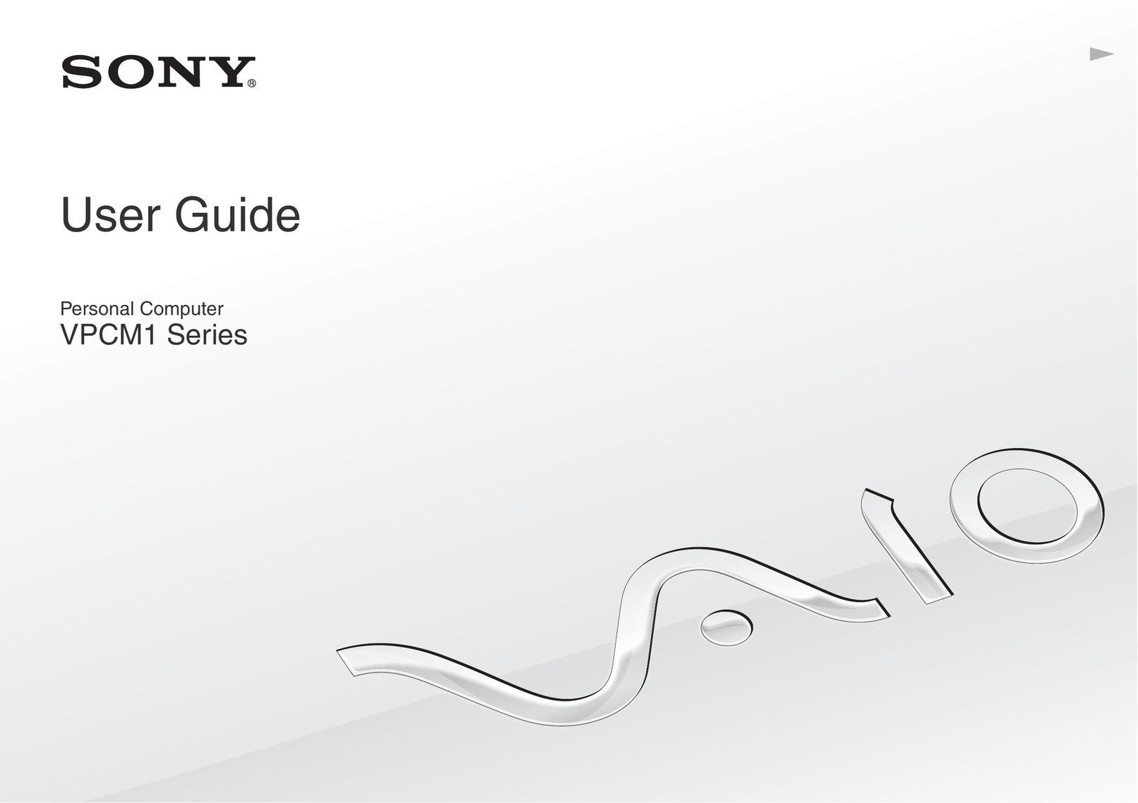 Sony VPCM1 Webcam User Manual