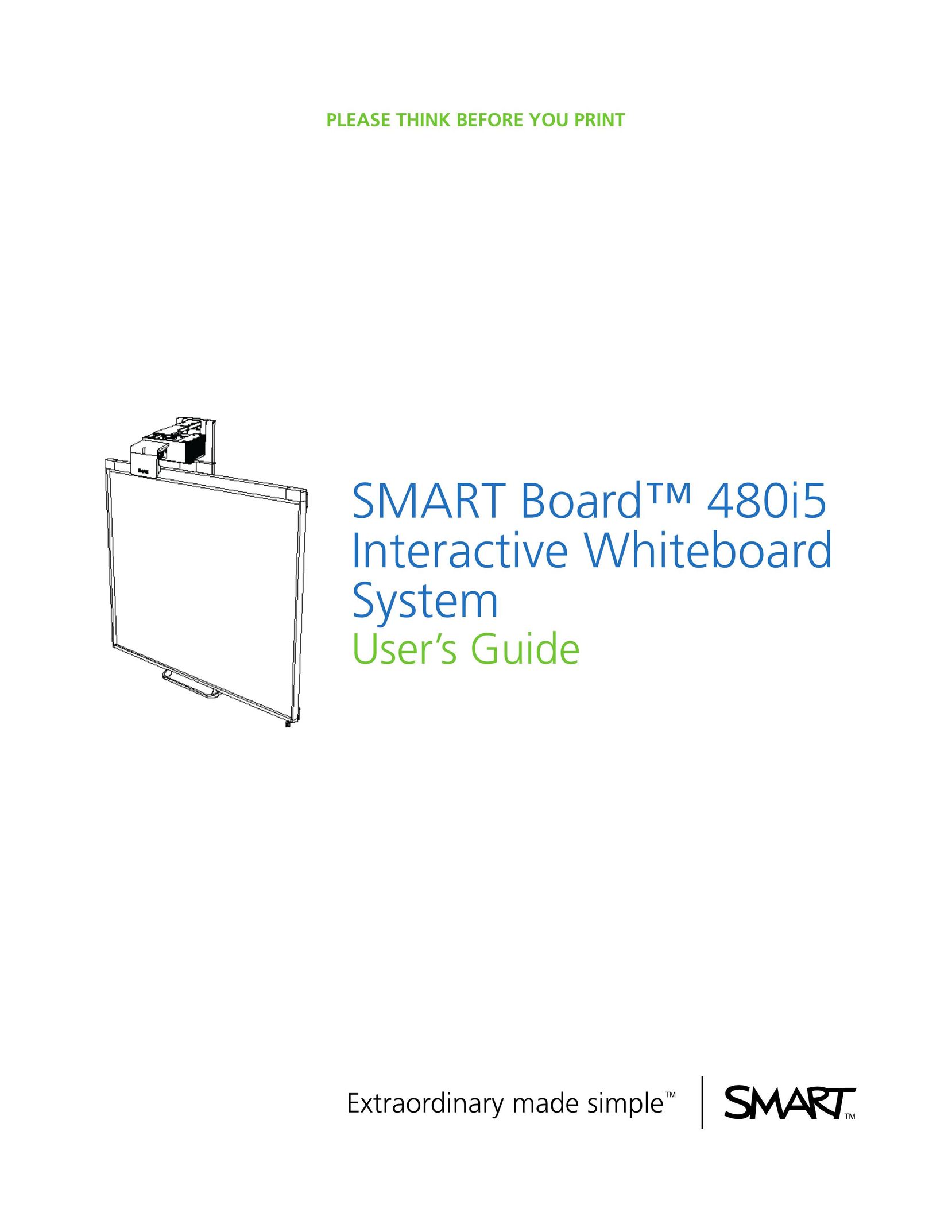 Smart Technologies 480i5 Whiteboard Accessories User Manual