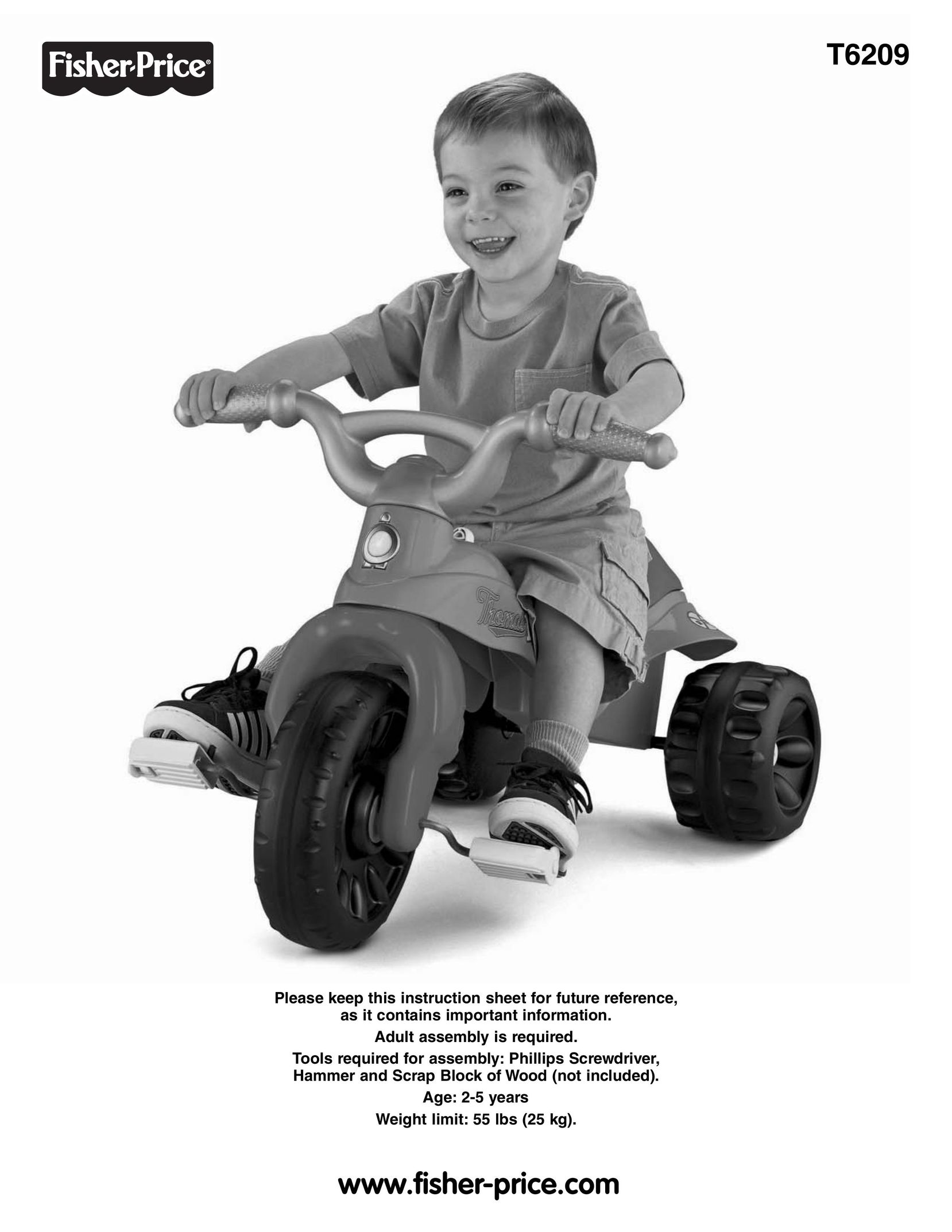 Fisher-Price T6209 Bicycle User Manual