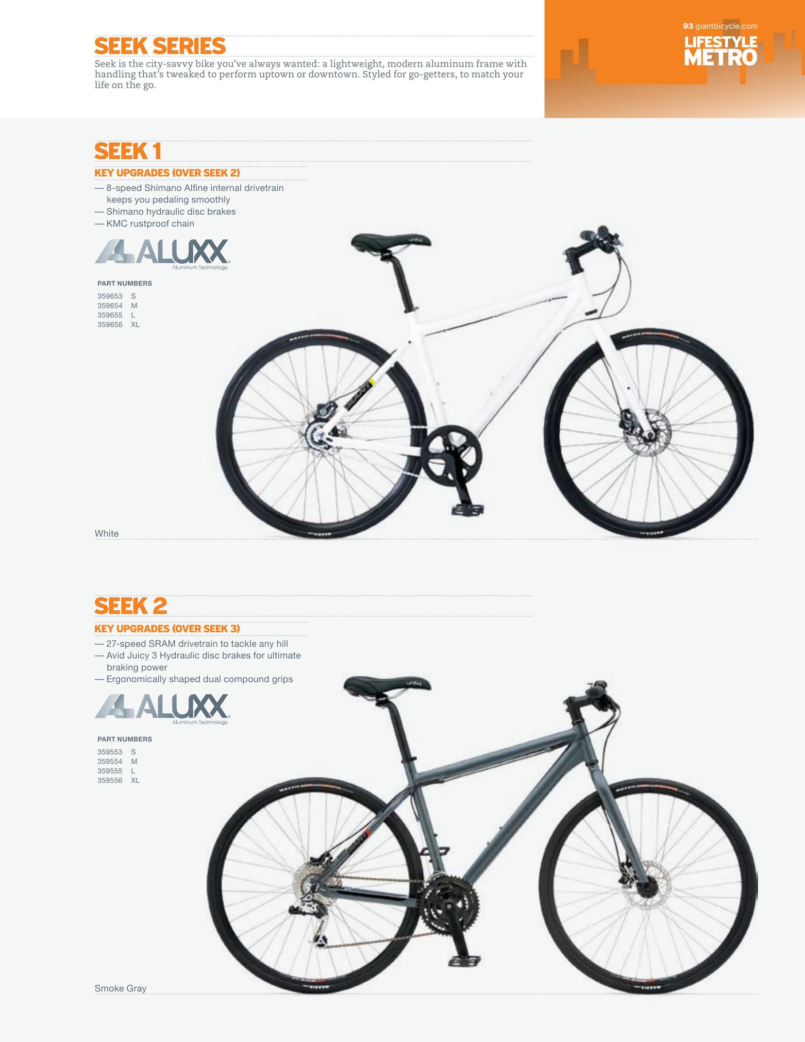 Giant SEEK Series Bicycle User Manual