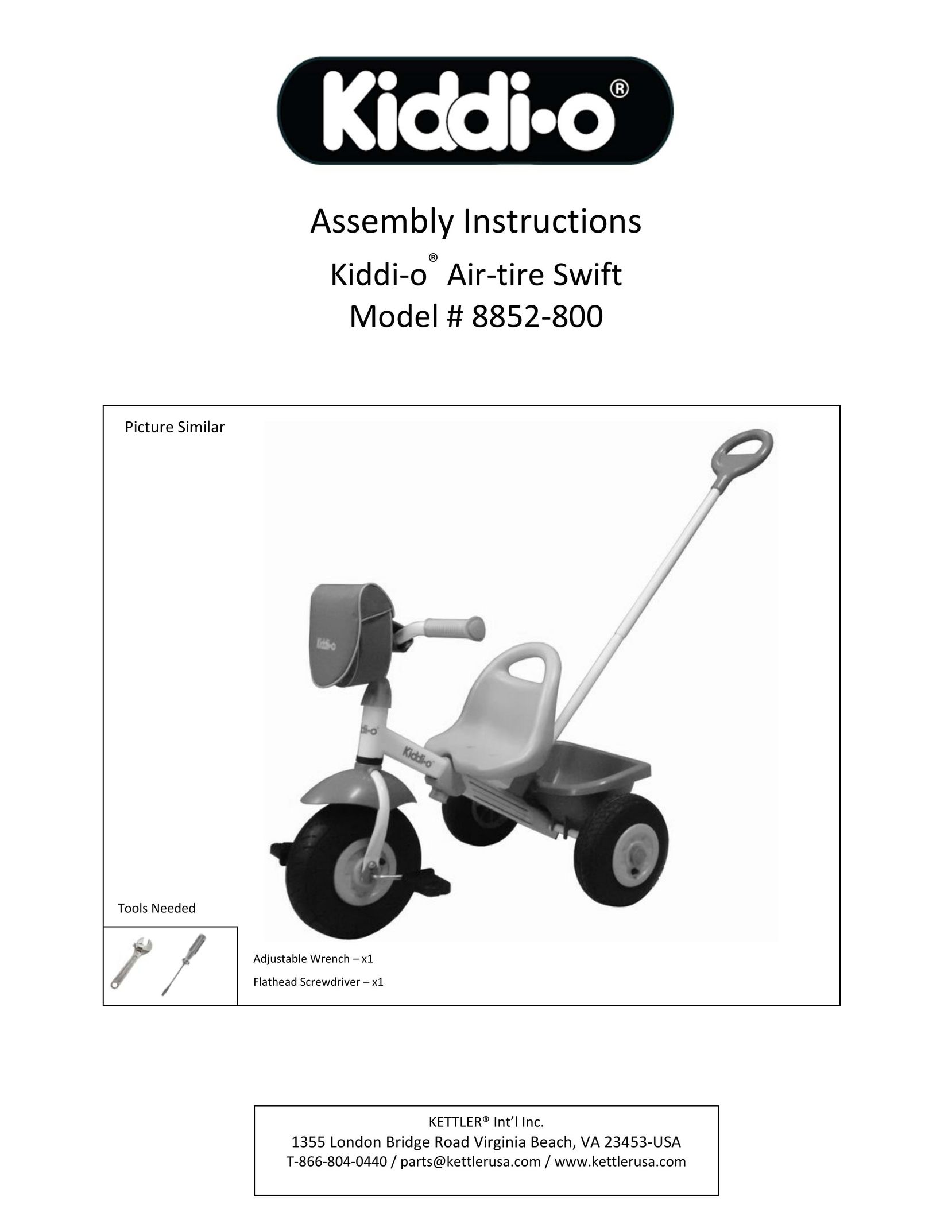 Kettler 8852-800 Bicycle User Manual
