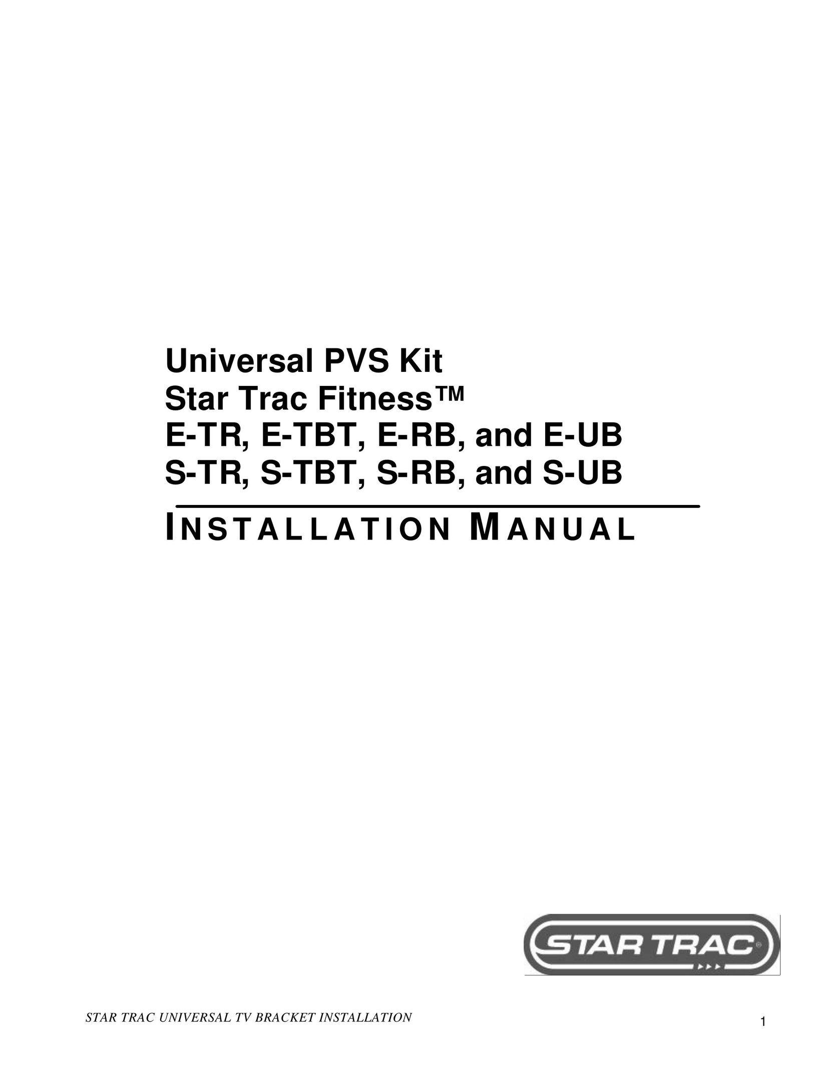 Star Trac E-UB Bicycle User Manual