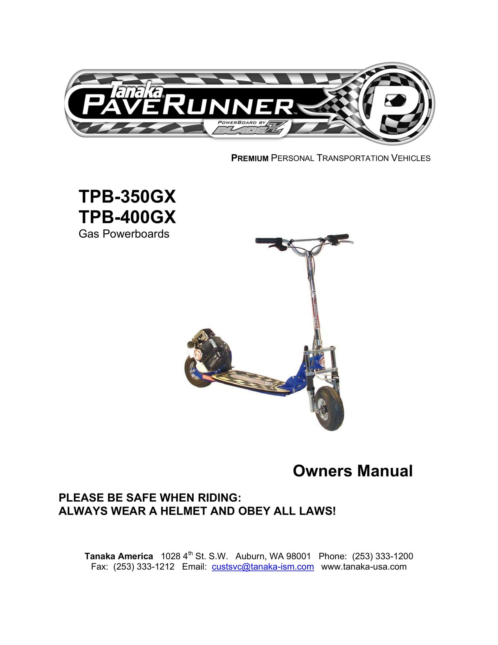 Tanaka TPB-350GX Bicycle User Manual